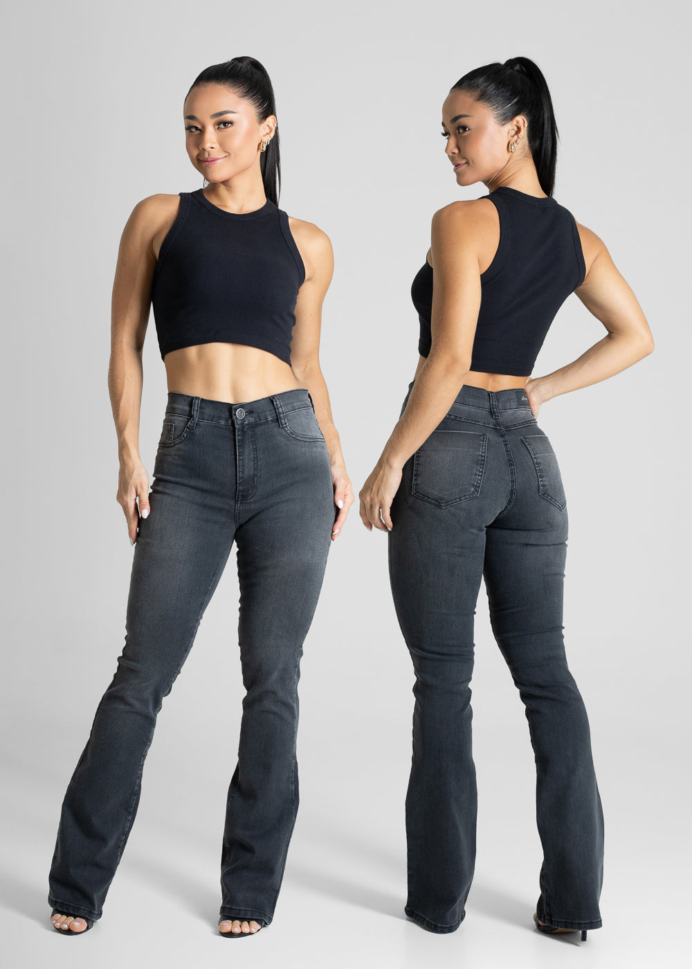 Calça Jeans Sawary Boot Cut - 281229 PRETO