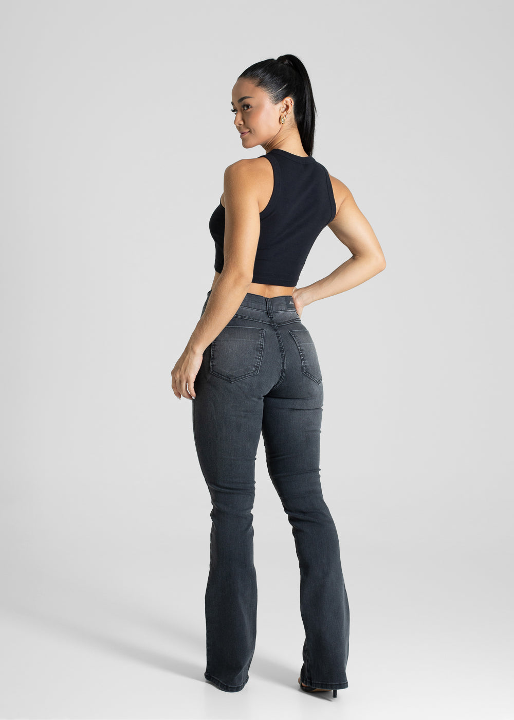 Calça Jeans Sawary Boot Cut - 281229 PRETO