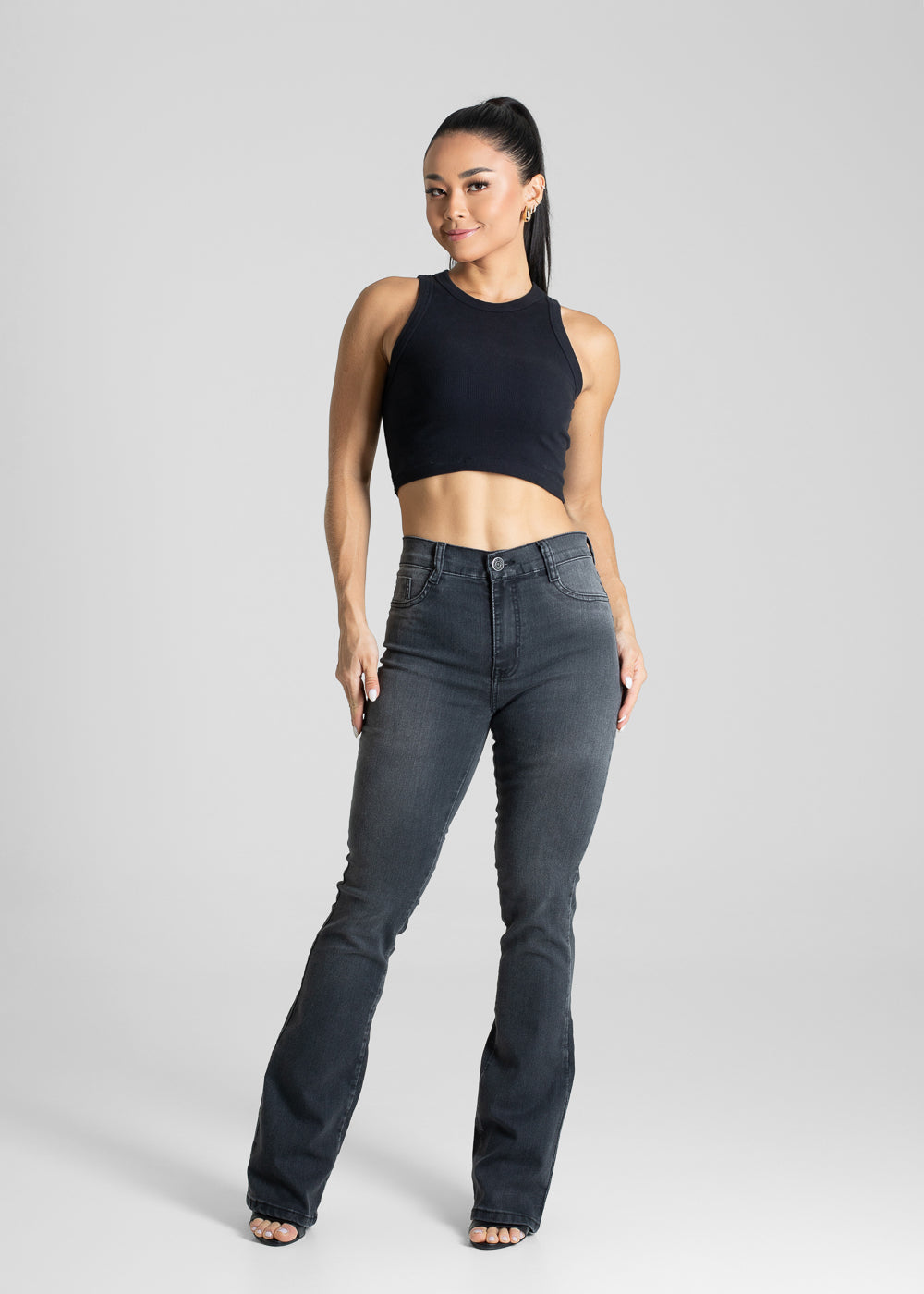 Calça Jeans Sawary Boot Cut - 281229 PRETO