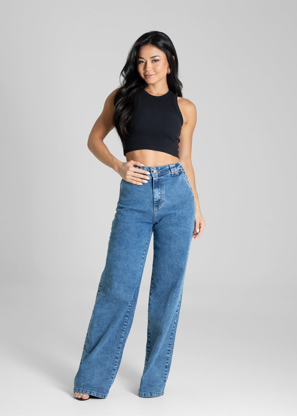 Calça Jeans Sawary Wide Leg - 281236 AZUL