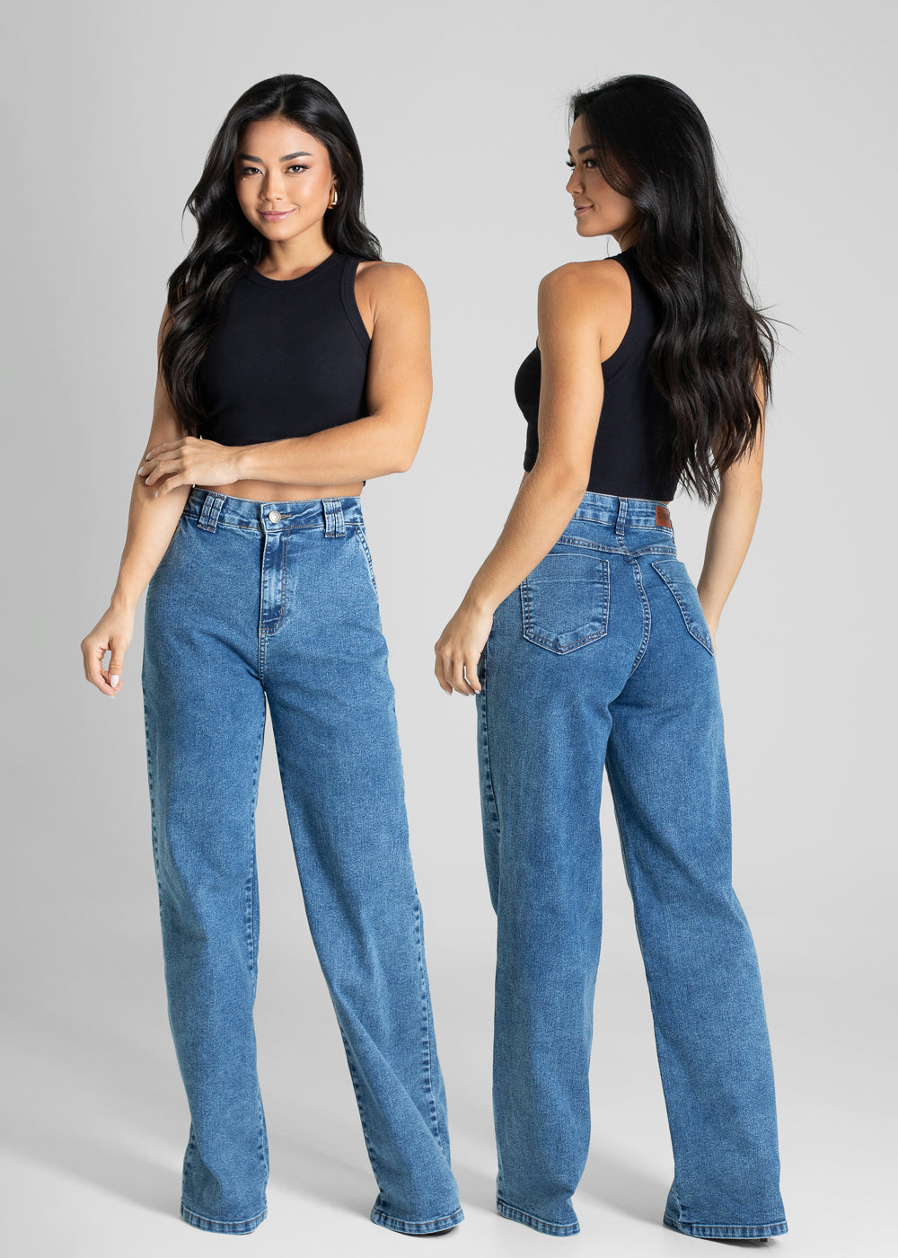 Calça Jeans Sawary Wide Leg - 281236 AZUL