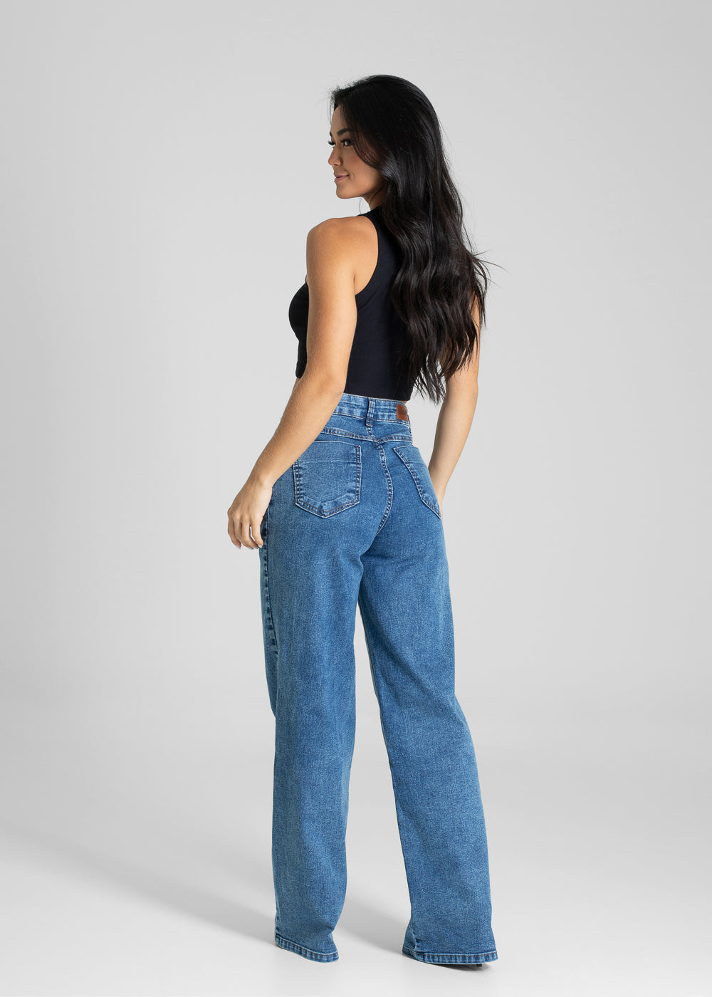 Calça Jeans Sawary Wide Leg - 281236 AZUL