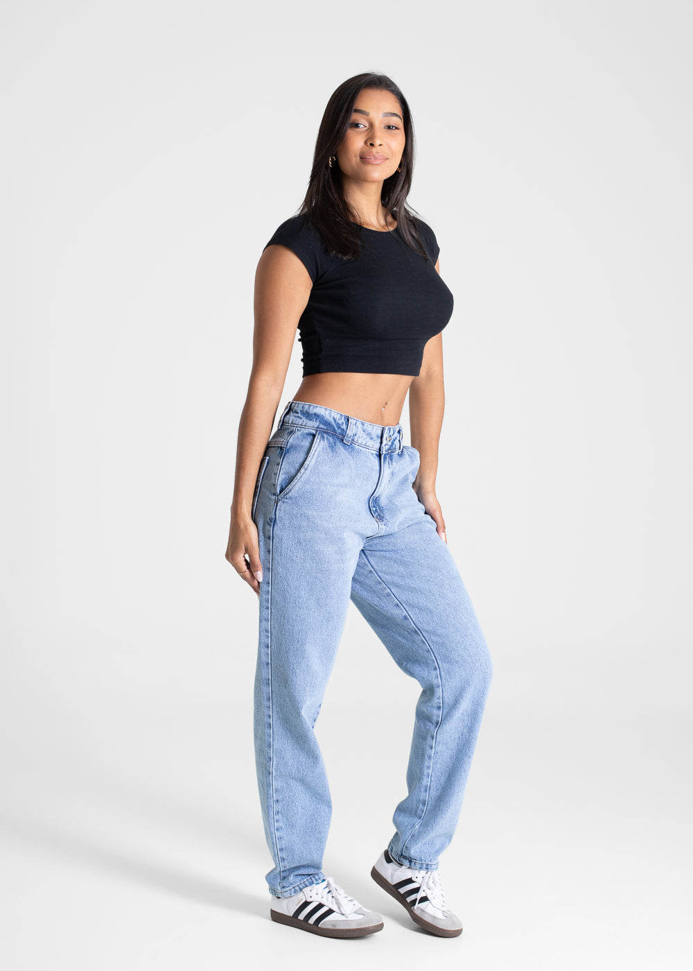 Calça Jeans Sawary Mom - 281246 AZUL