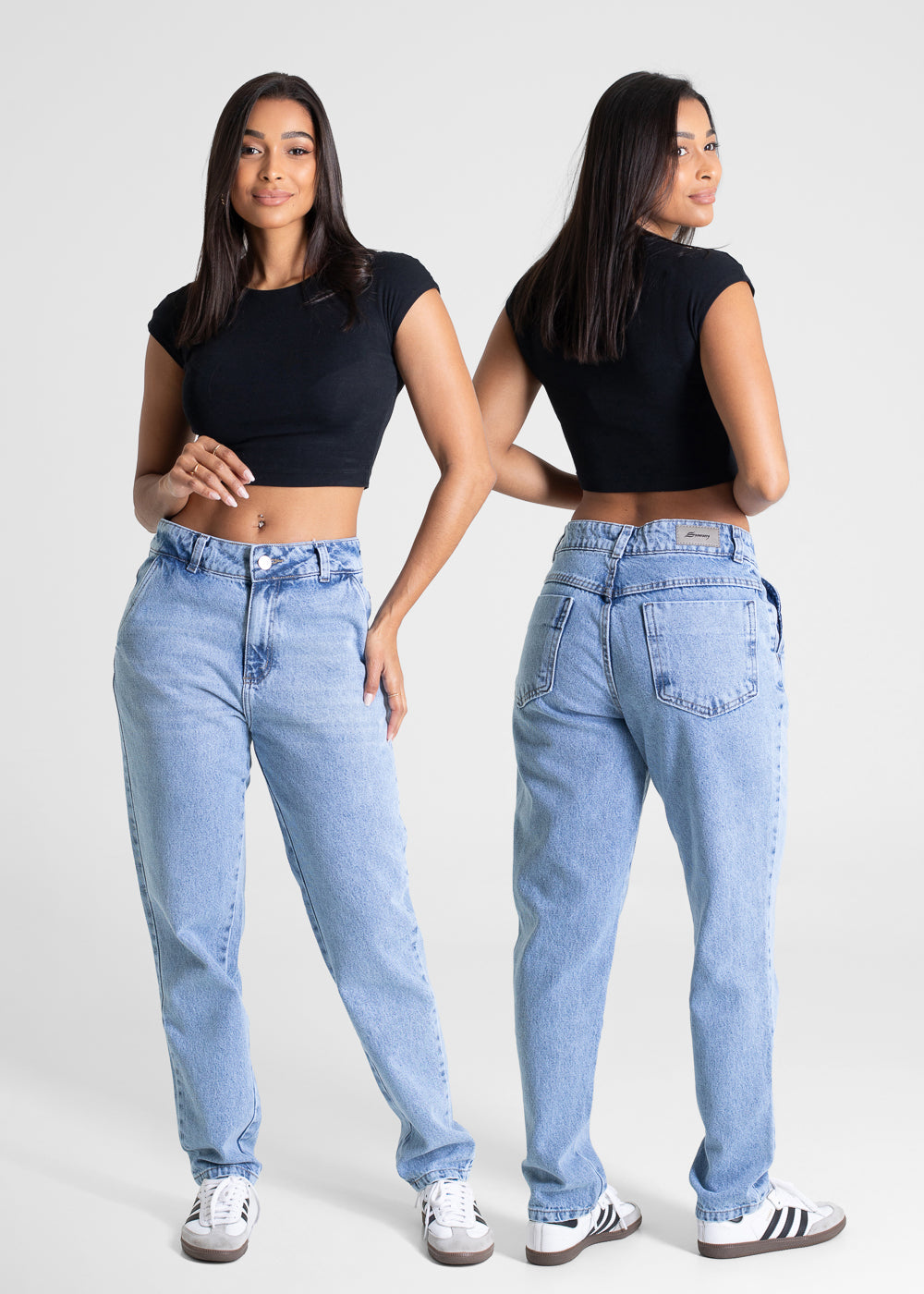 Calça Jeans Sawary Mom - 281246 AZUL