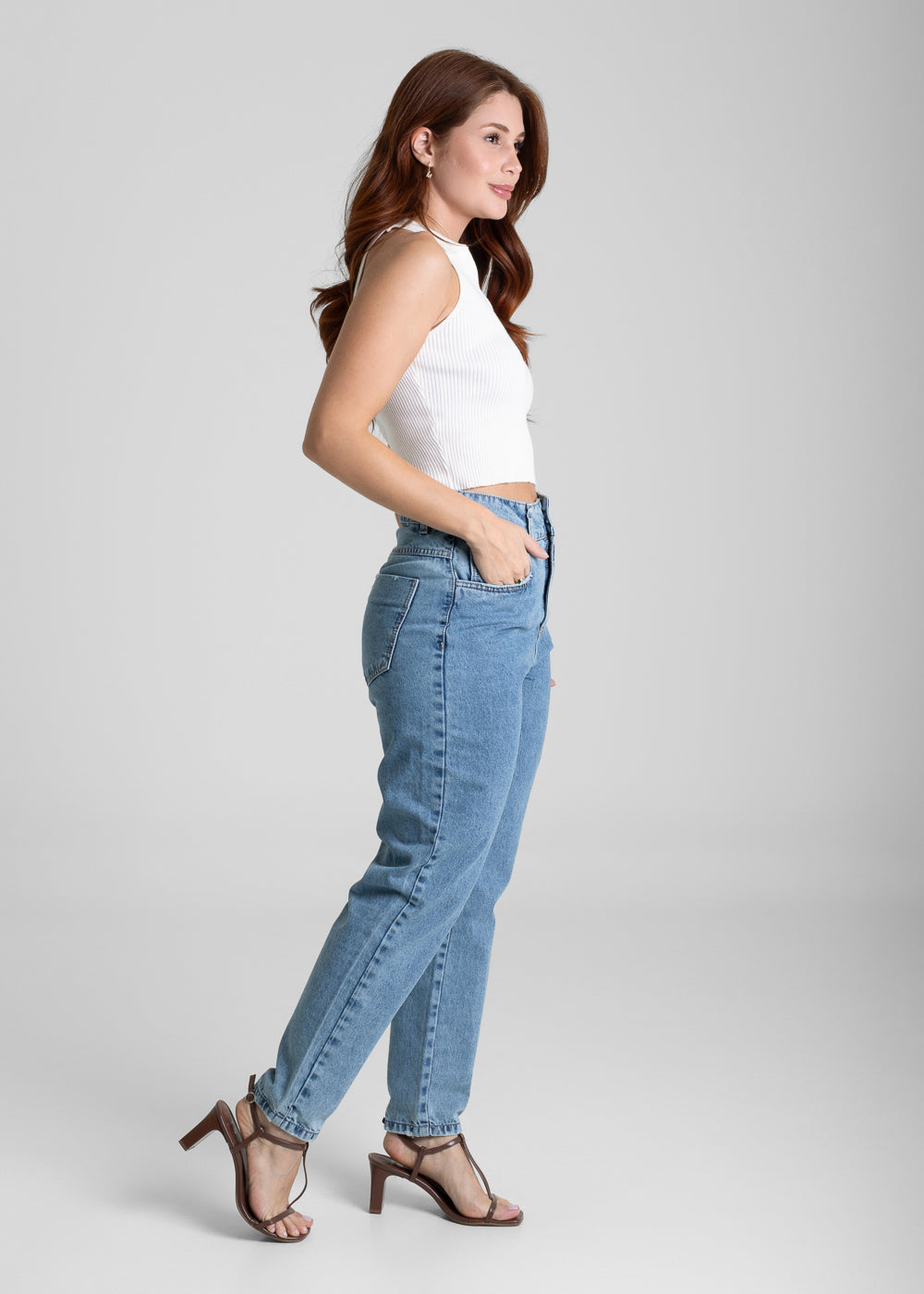 Calça Jeans Sawary Mom - 281248 AZUL