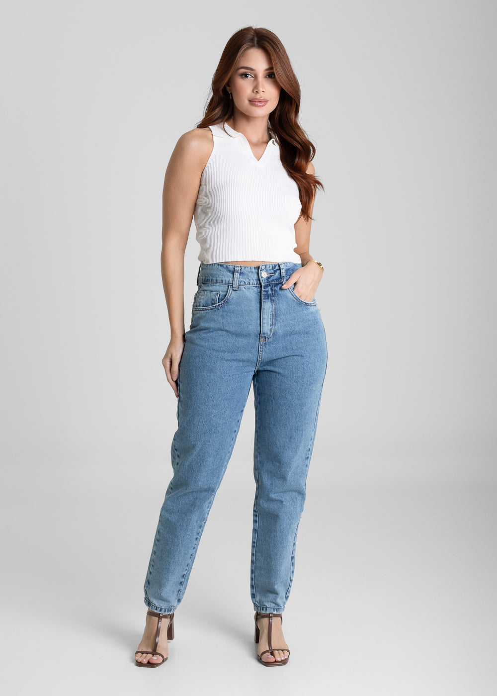 Calça Jeans Sawary Mom - 281248 AZUL