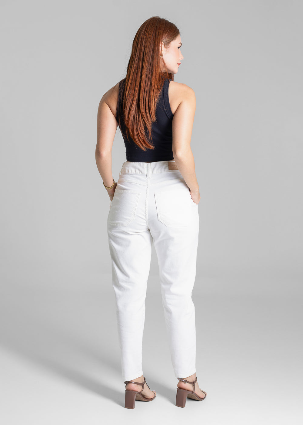 Calça Sarja Sawary Mom - 281255 OFF WHITE