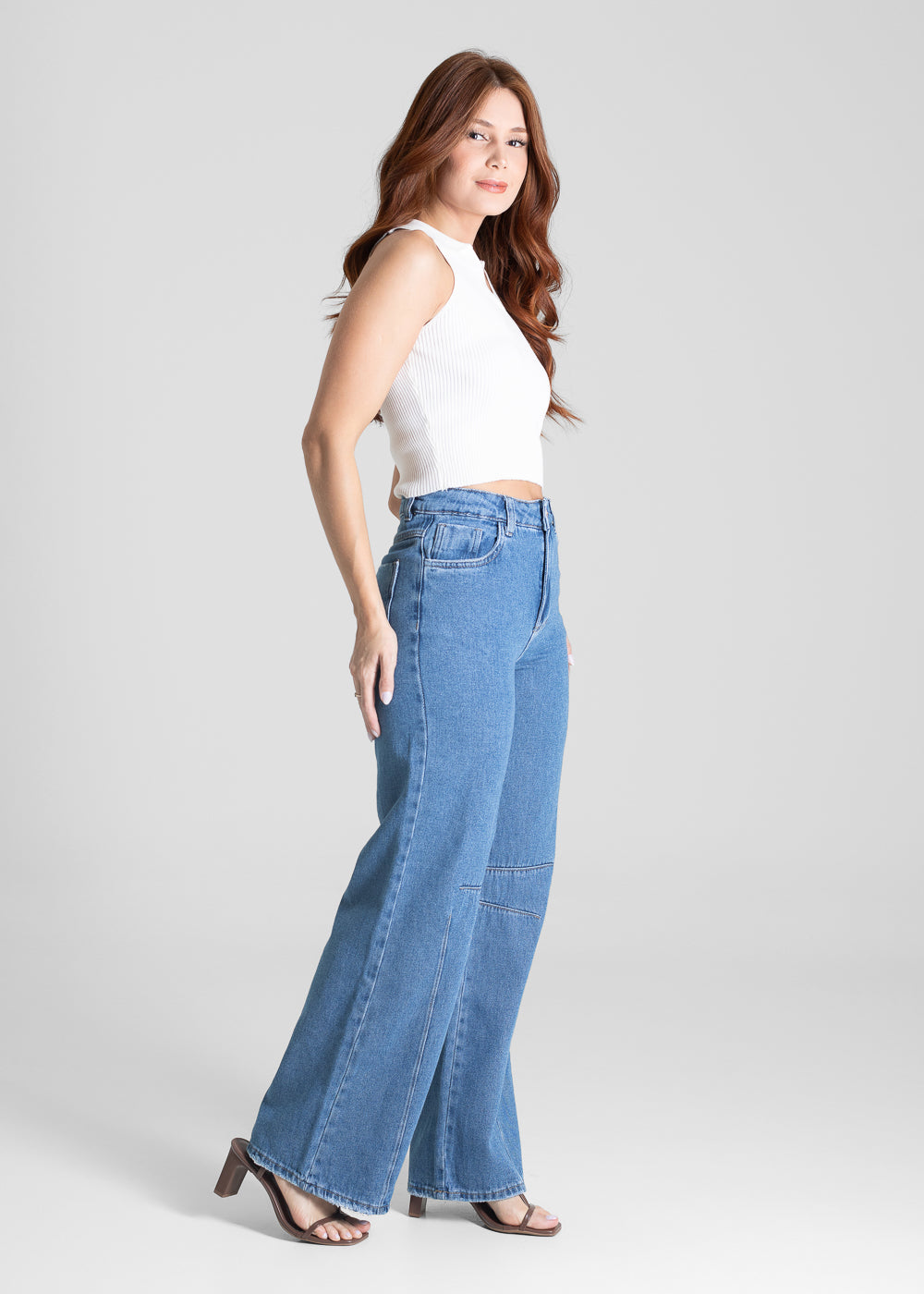 Calça Jeans Sawary Wide Leg - 281257 AZUL
