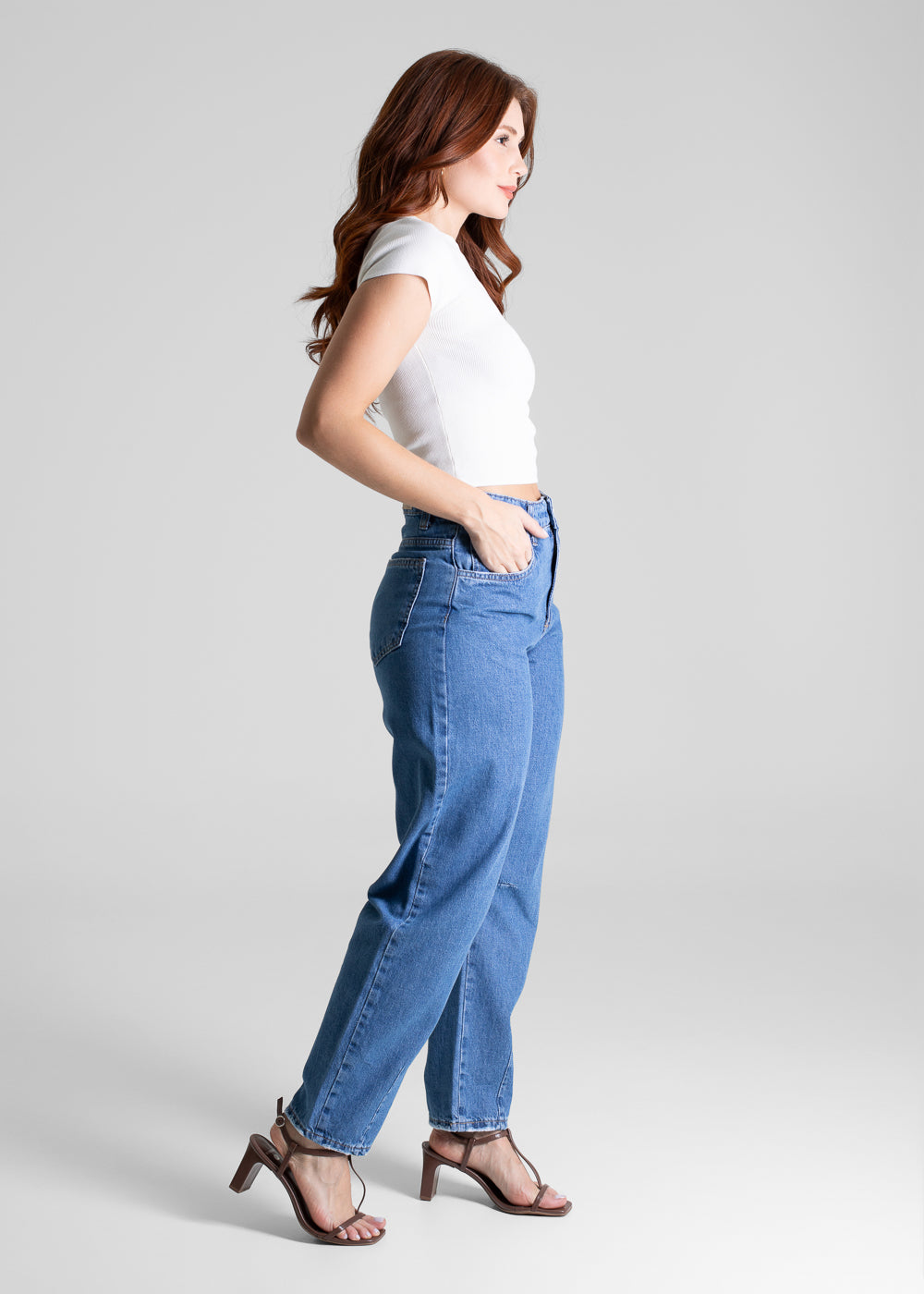Calça Jeans Sawary Barrel - 281264 AZUL