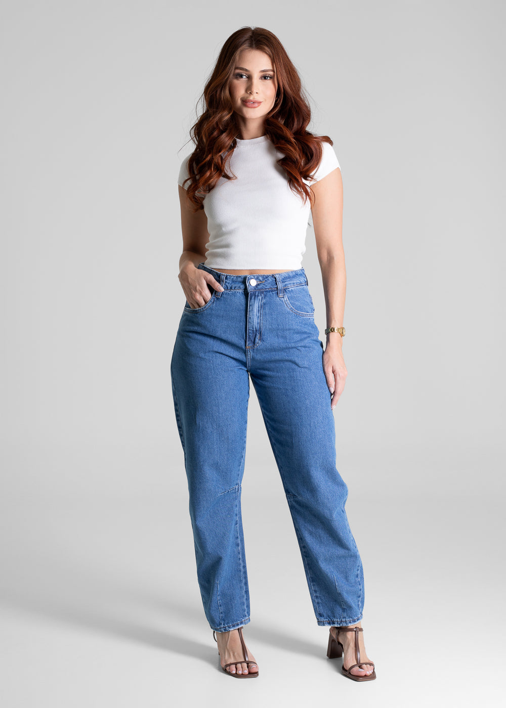 Calça Jeans Sawary Barrel - 281264 AZUL