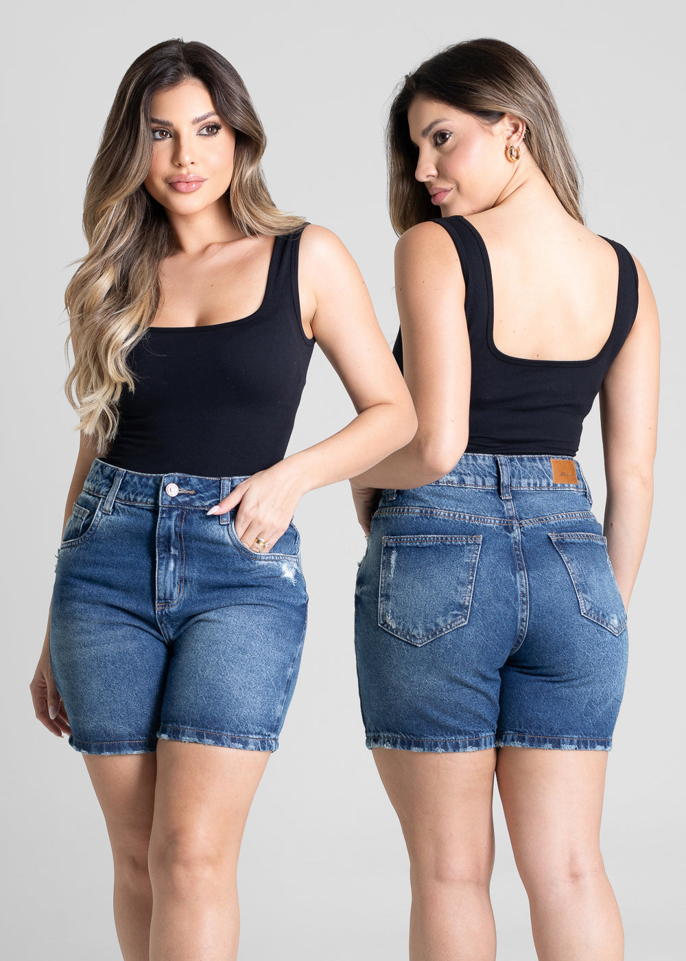 Shorts Jeans Sawary - 281267 AZUL