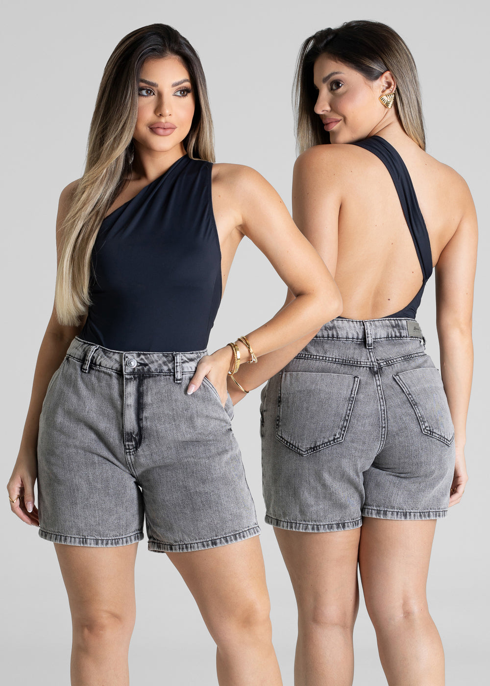 Shorts Jeans Sawary - 281271 PRETO