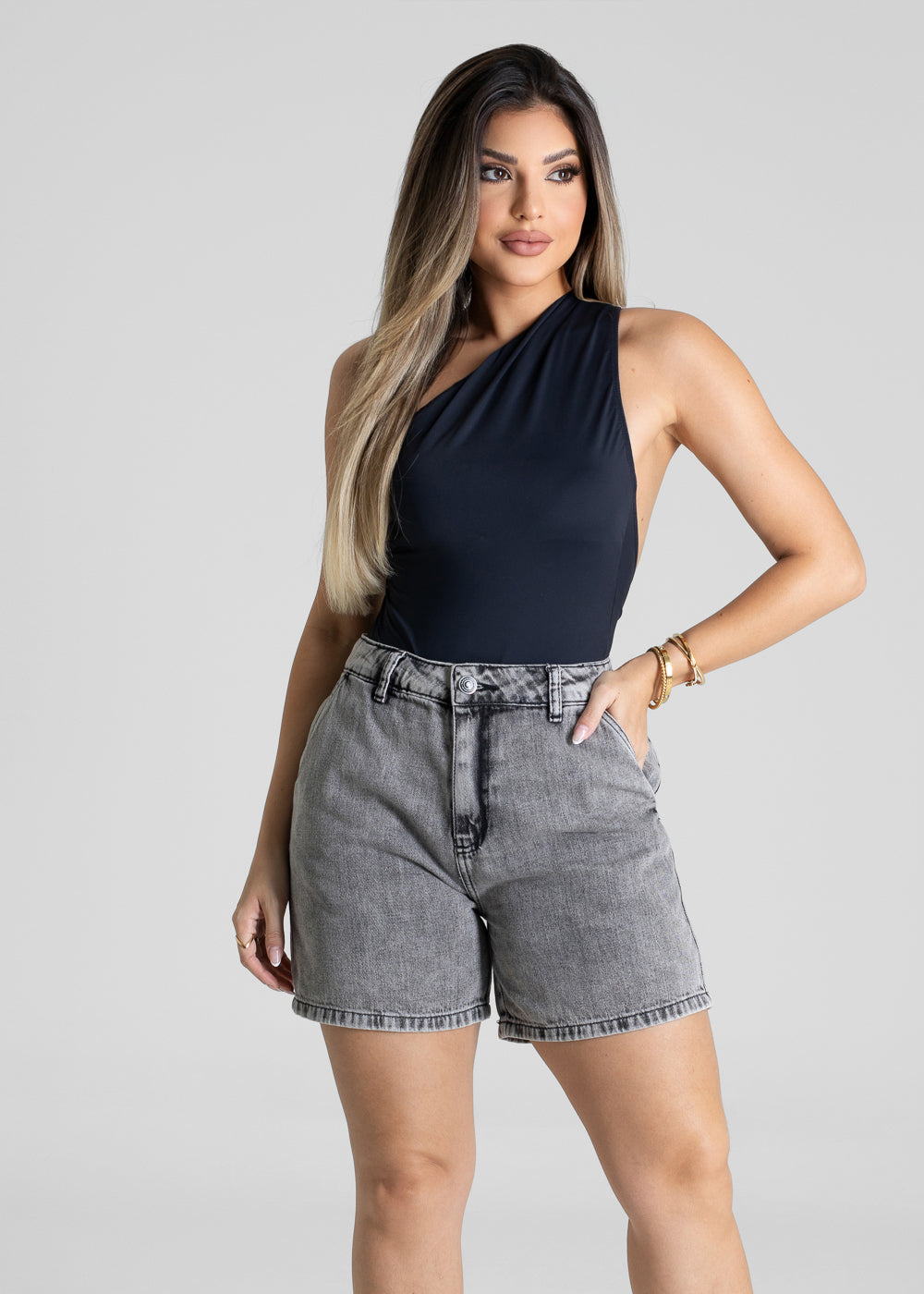 Shorts Jeans Sawary - 281271 PRETO