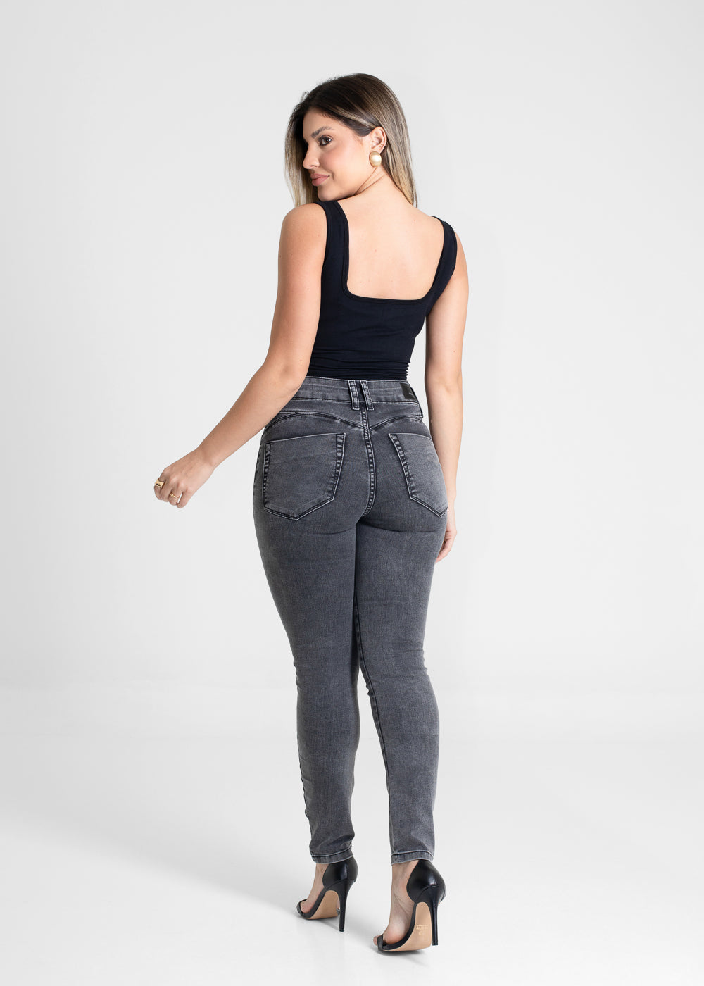 Calça Jeans Sawary Push Up - 281273 PRETO