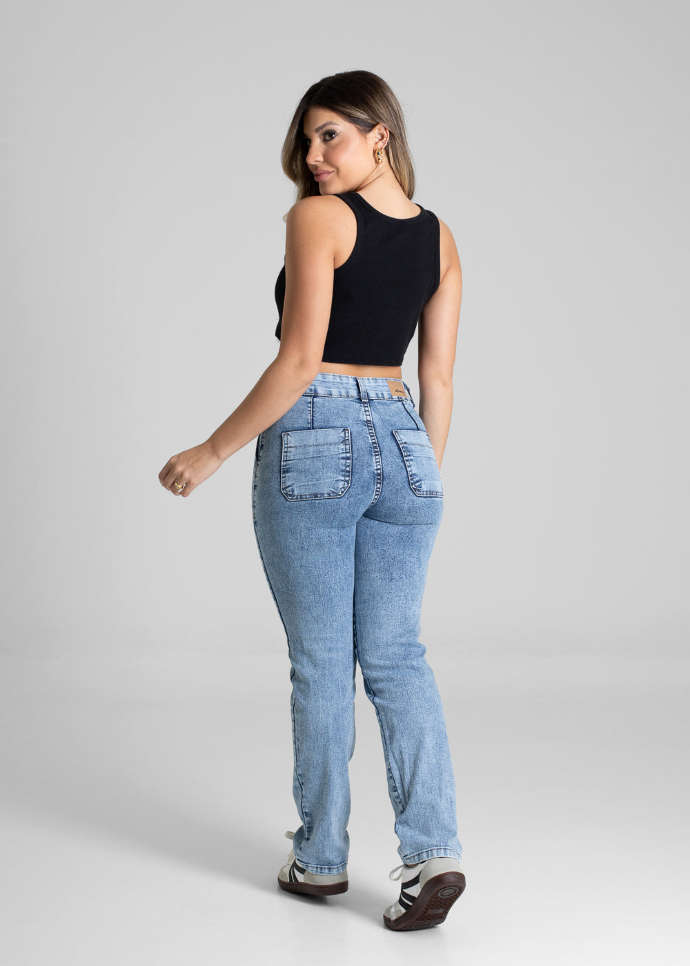 Calça Jeans Sawary Reta Petit - 281274 AZUL