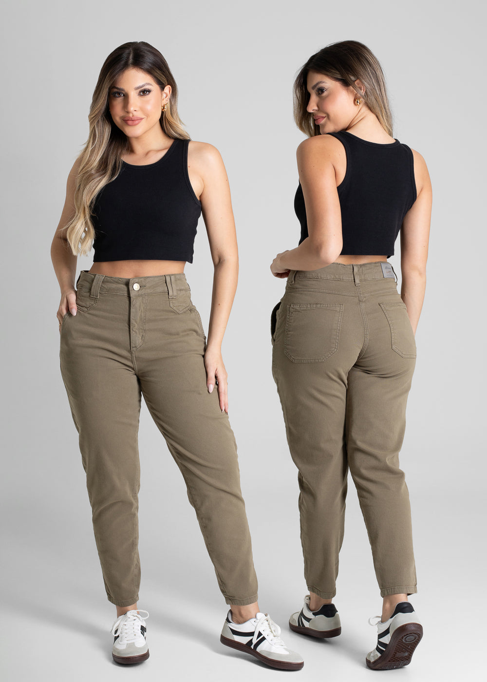 Calça Sarja Sawary Mom - 281275 VERDE