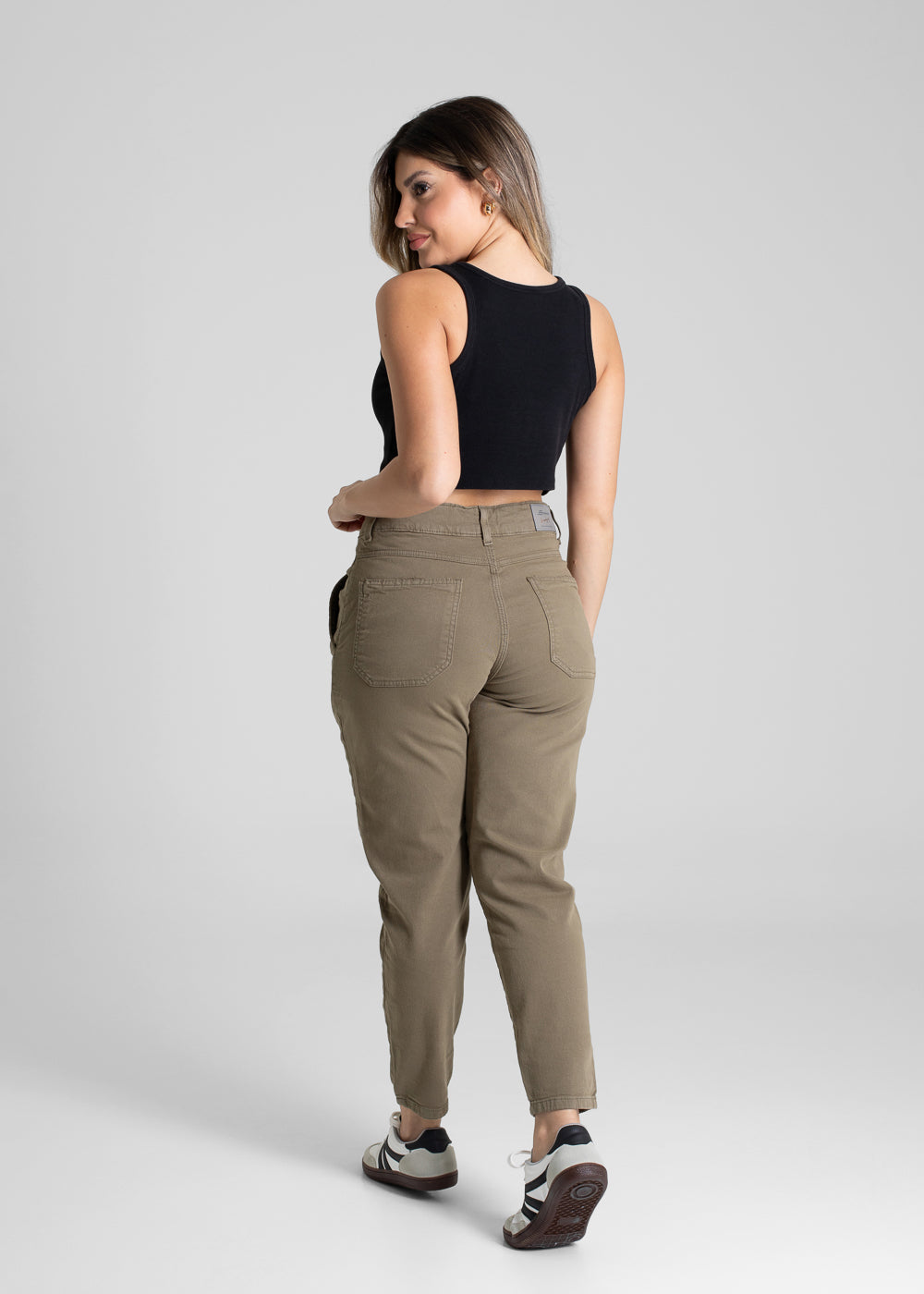 Calça Sarja Sawary Mom - 281275 VERDE