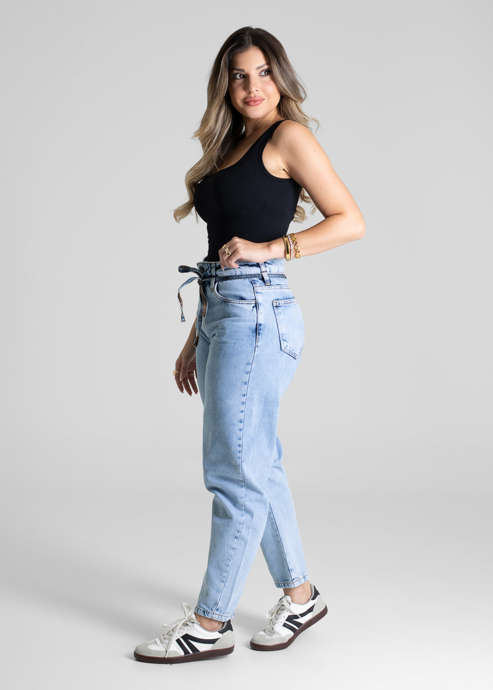 Calça Jeans Sawary Barrel - 281280 AZUL