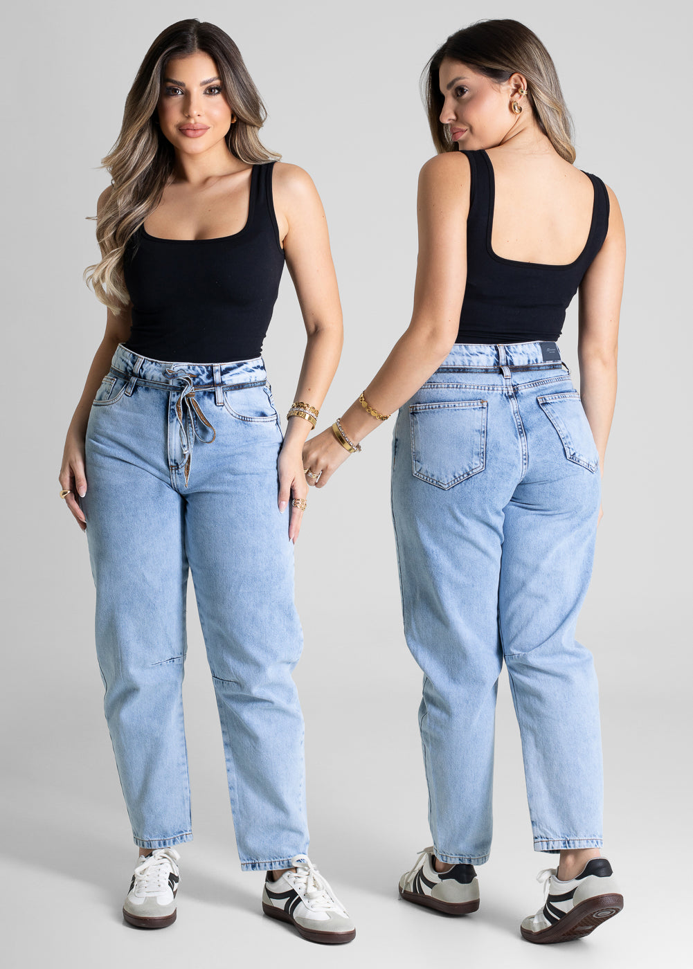 Calça Jeans Sawary Barrel - 281280 AZUL