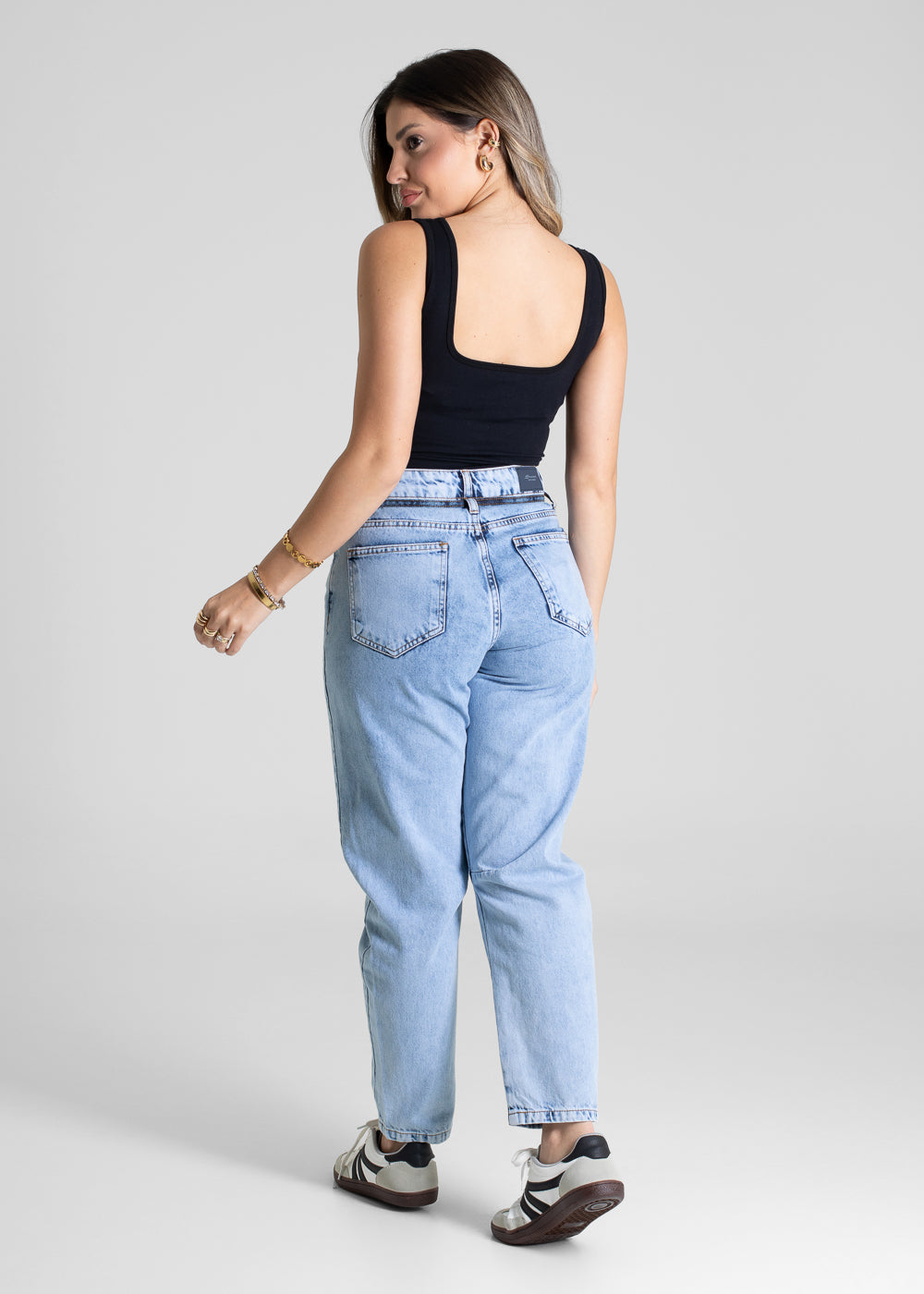 Calça Jeans Sawary Barrel - 281280 AZUL