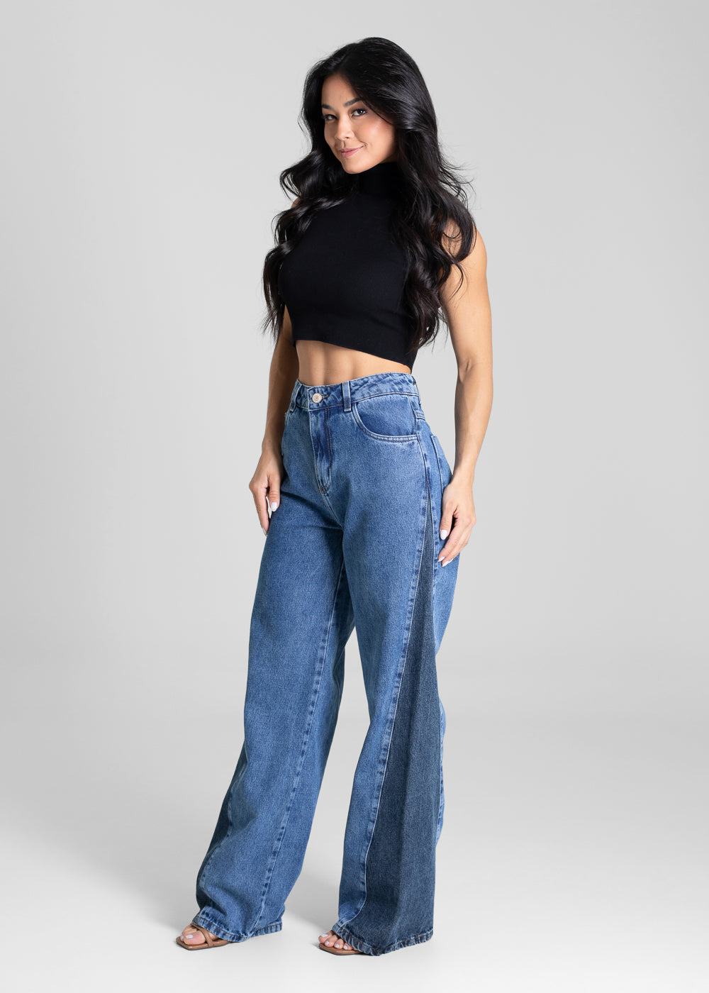 Calça Jeans Sawary Wide Leg - 281301 AZUL