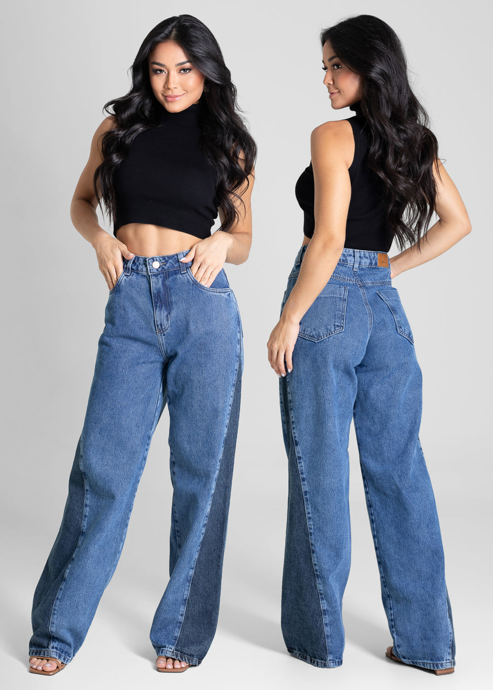 Calça Jeans Sawary Wide Leg - 281301 AZUL
