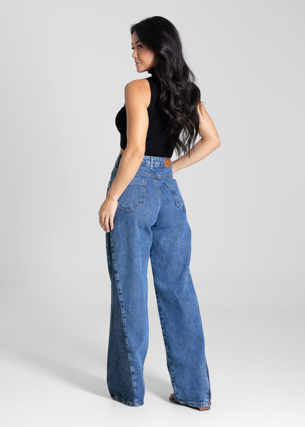 Calça Jeans Sawary Wide Leg - 281301 AZUL