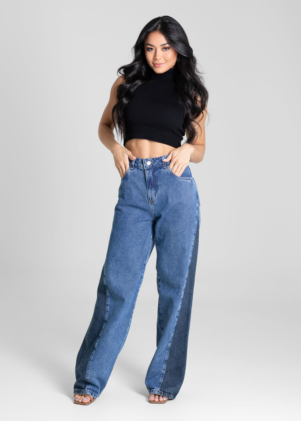 Calça Jeans Sawary Wide Leg - 281301 AZUL