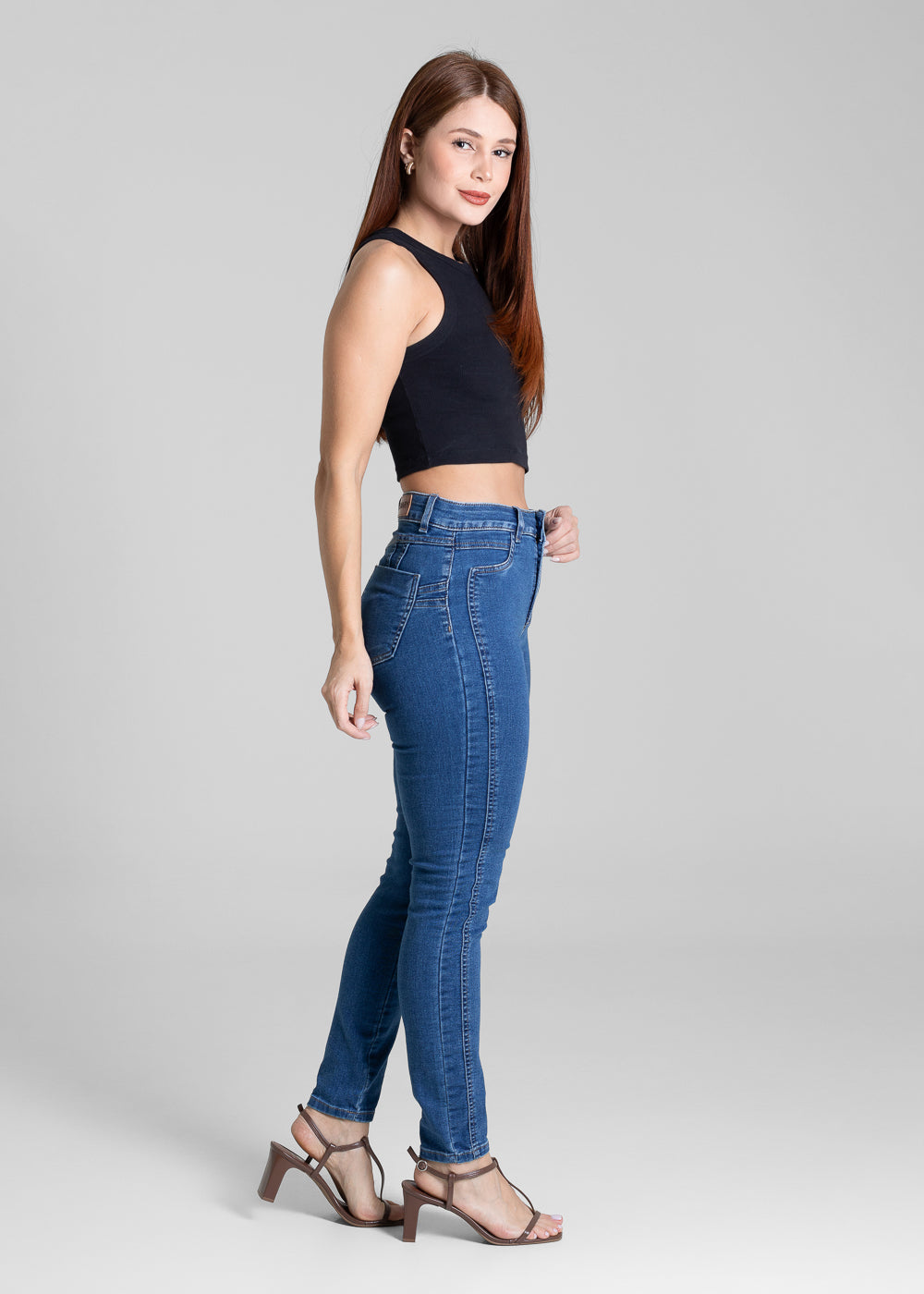 Calça Jeans Sawary Levanta Bumbum - 281310 AZUL