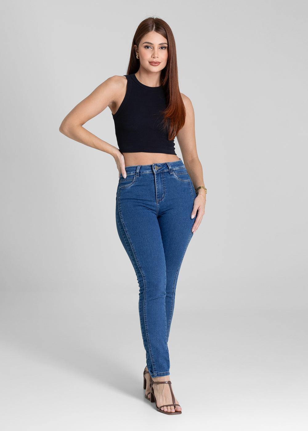 Calça Jeans Sawary Levanta Bumbum - 281310 AZUL