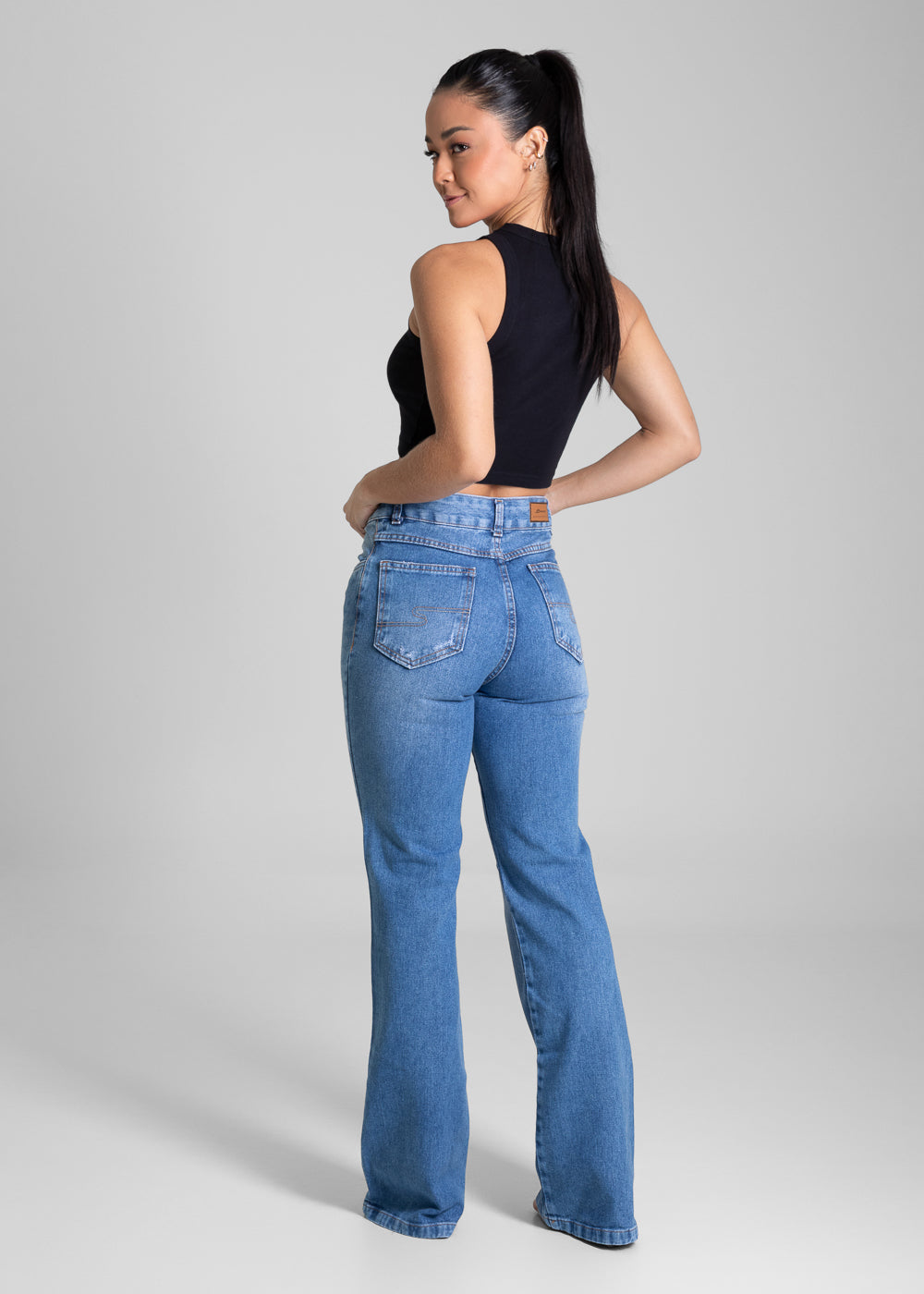 Calça Jeans Sawary Boot Cut - 281316 AZUL
