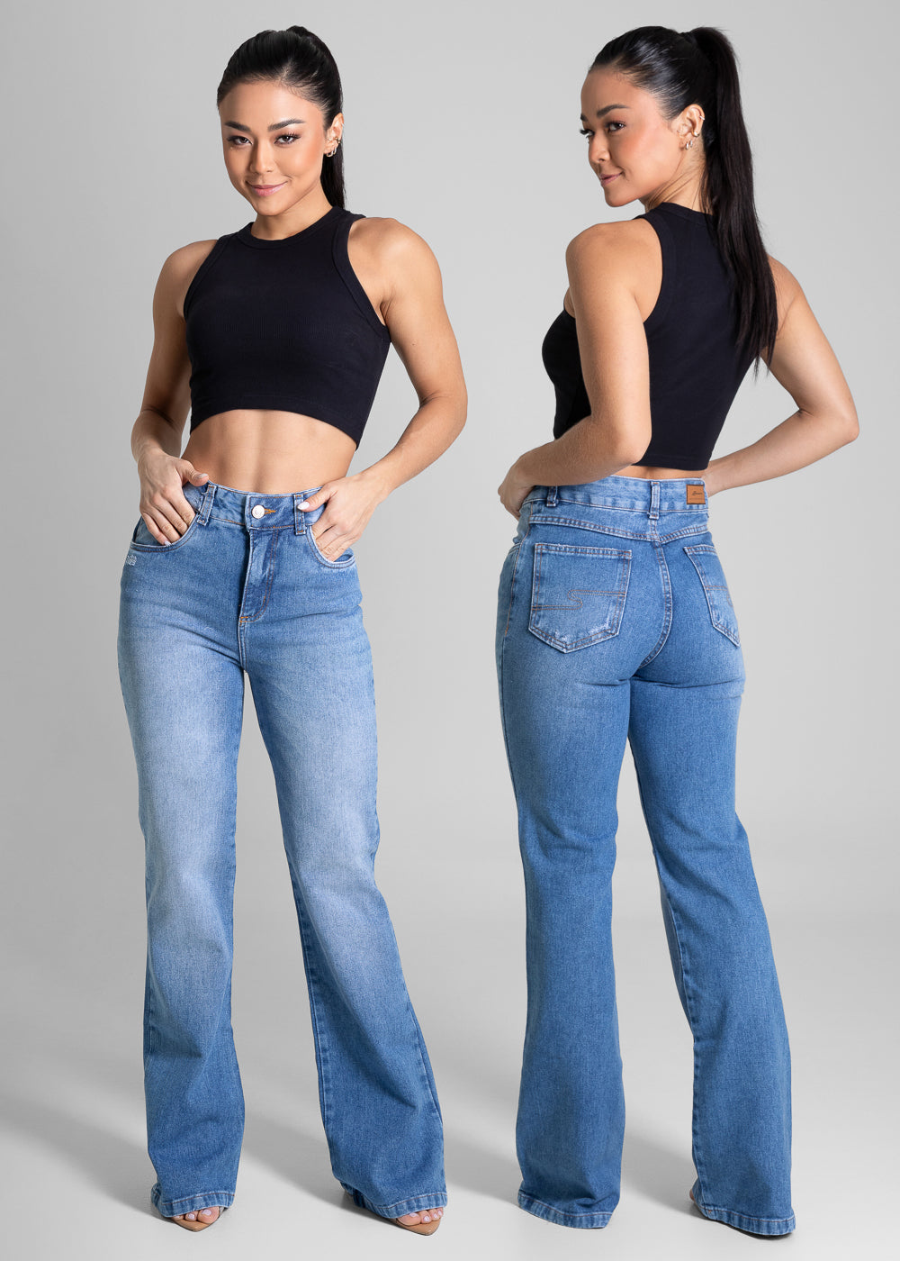 Calça Jeans Sawary Boot Cut - 281316 AZUL