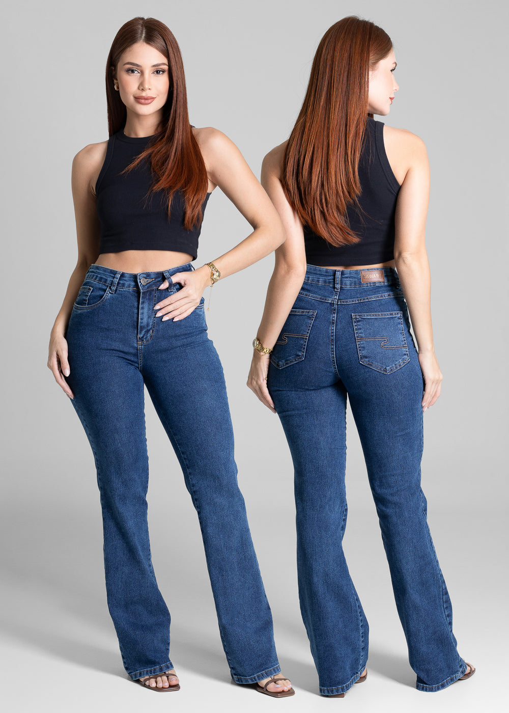 Calça Jeans Sawary Boot Cut - 281320 AZUL