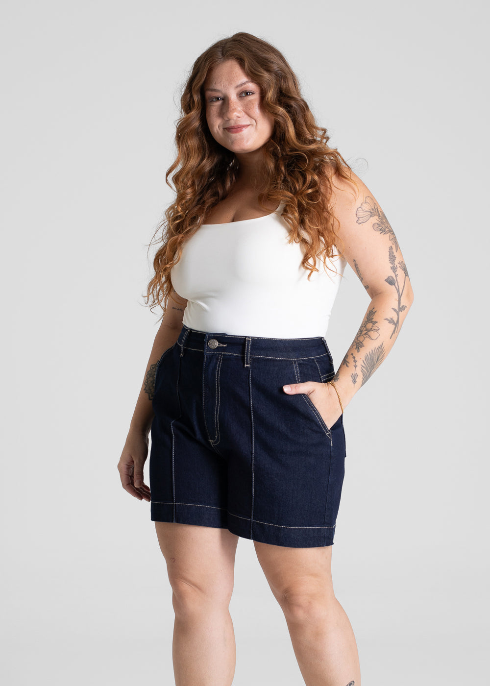 Shorts Jeans Sawary Plus Size - 281322 AZUL