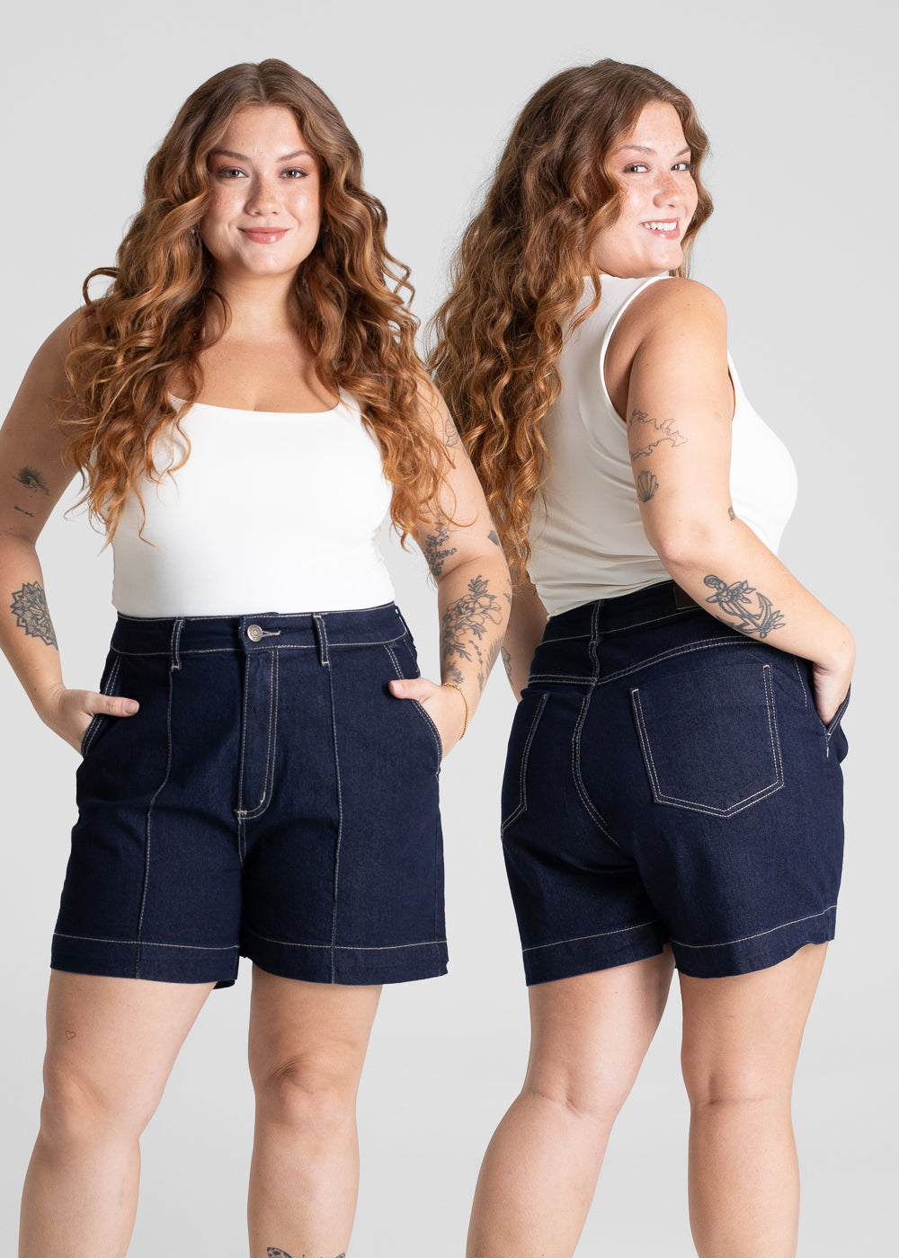 Shorts Jeans Sawary Plus Size - 281322 AZUL