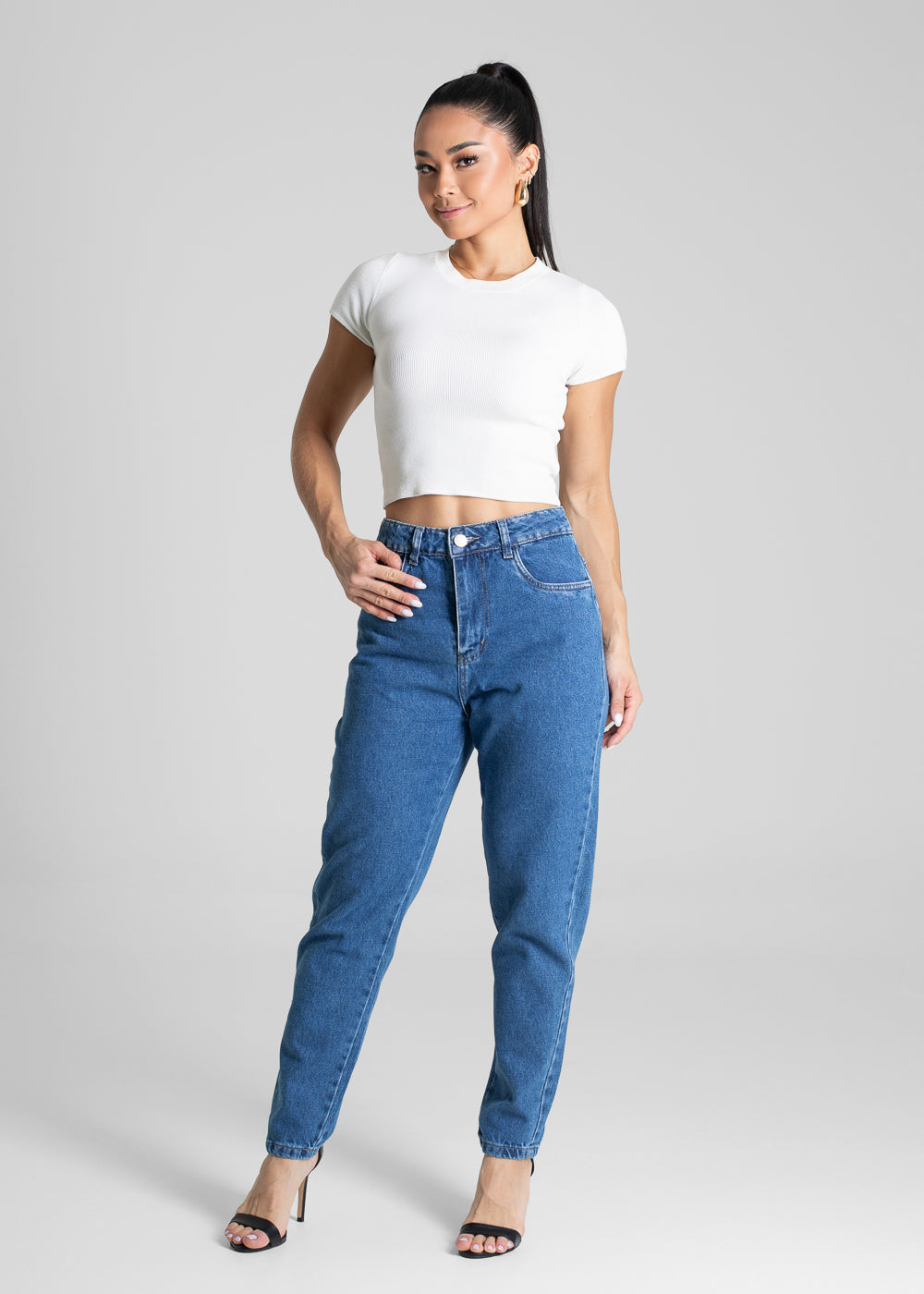 Calça Jeans Sawary Mom - 281326 AZUL