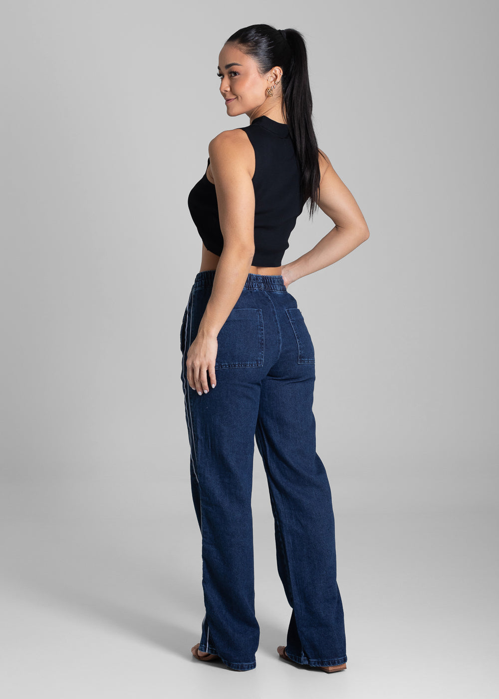 Calça Jeans Sawary Wide Leg - 281327 AZUL