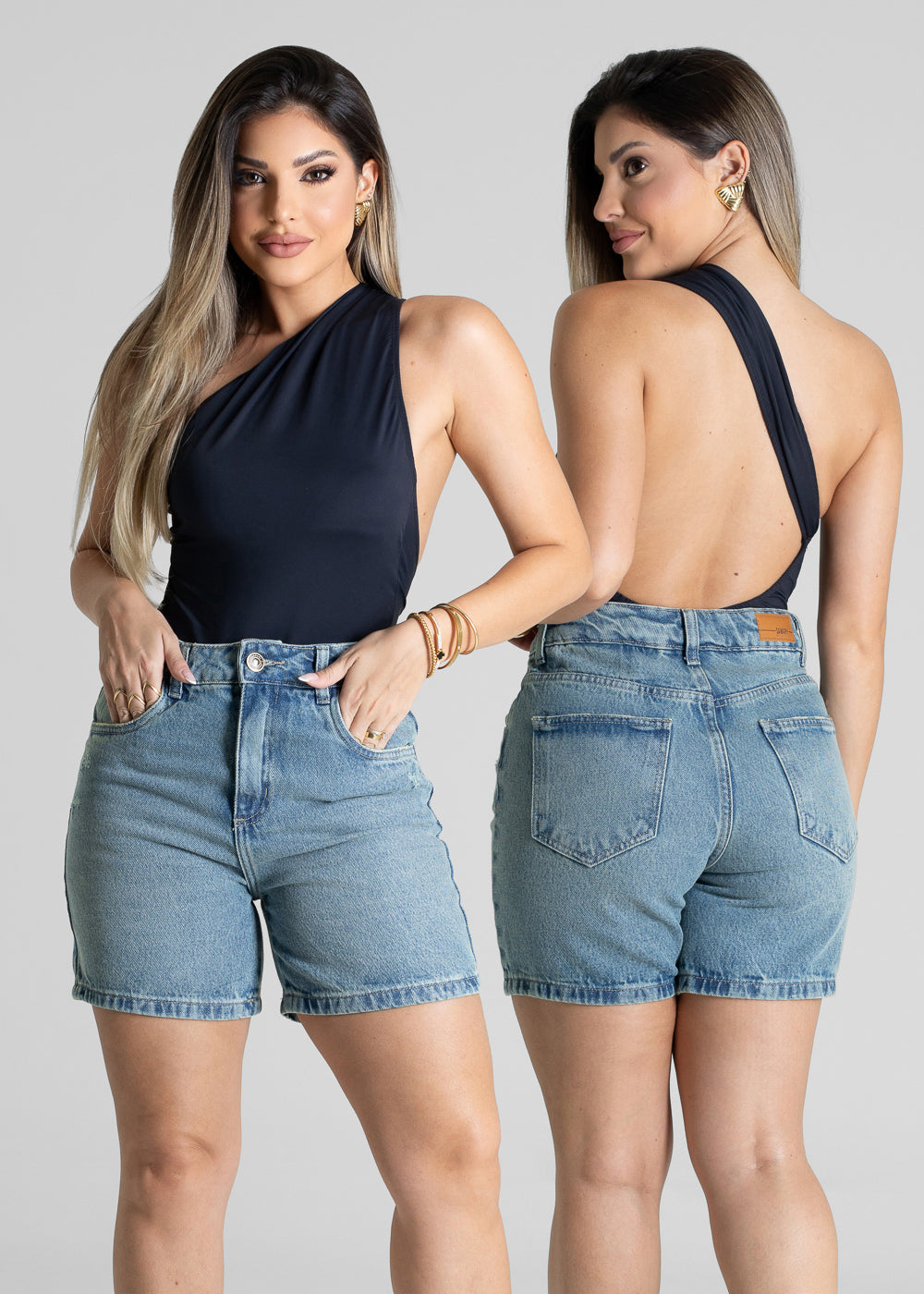 Shorts Jeans Sawary - 281329 AZUL