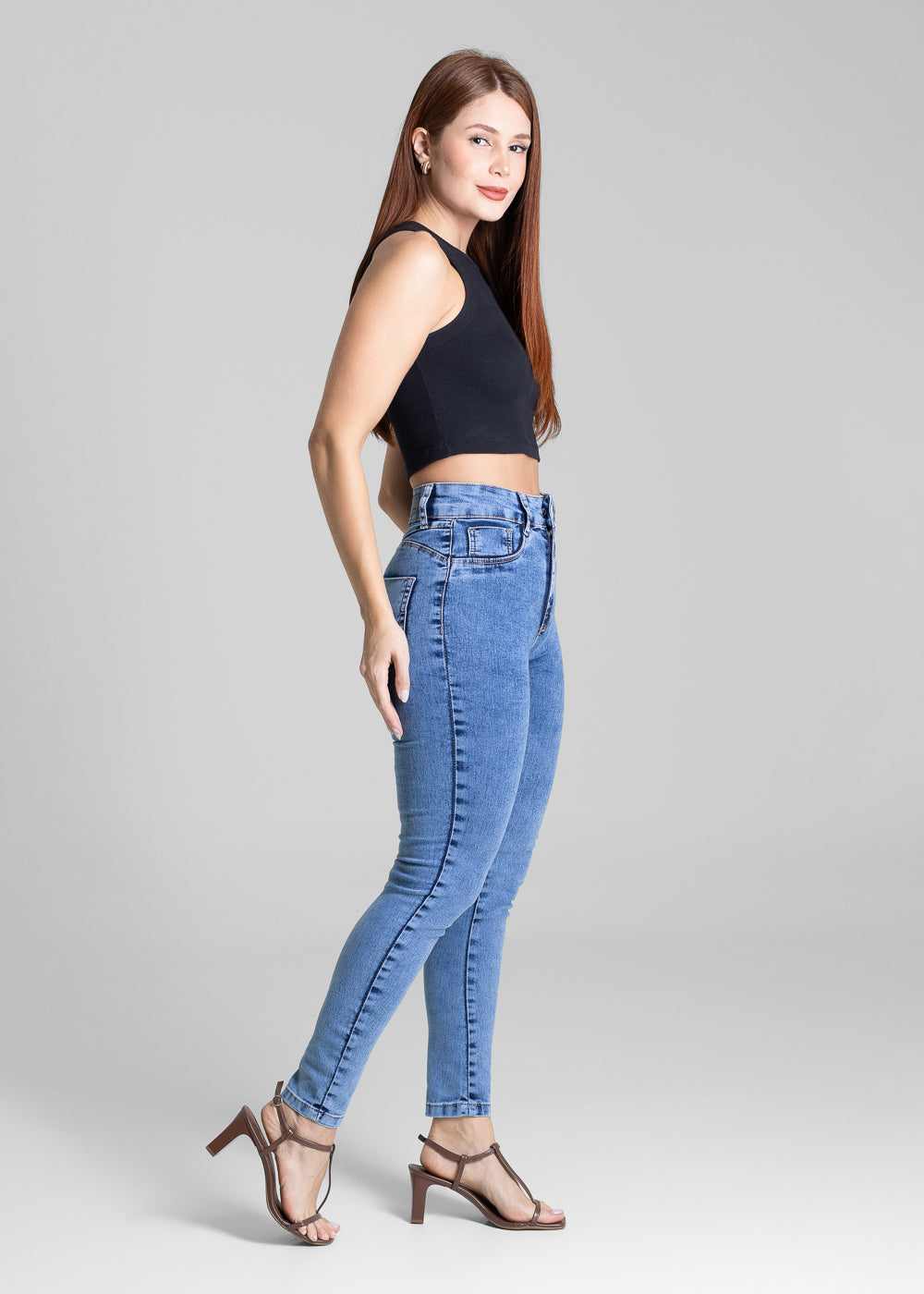 Calça Jeans Sawary Push Up - 281343 AZUL