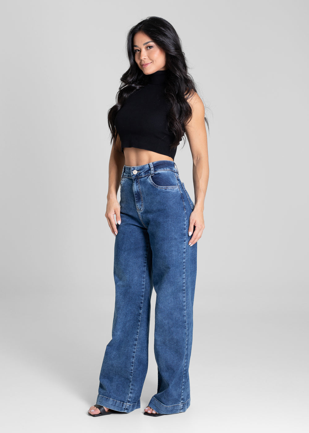 Calça Jeans Sawary Wide Leg - 281344 AZUL