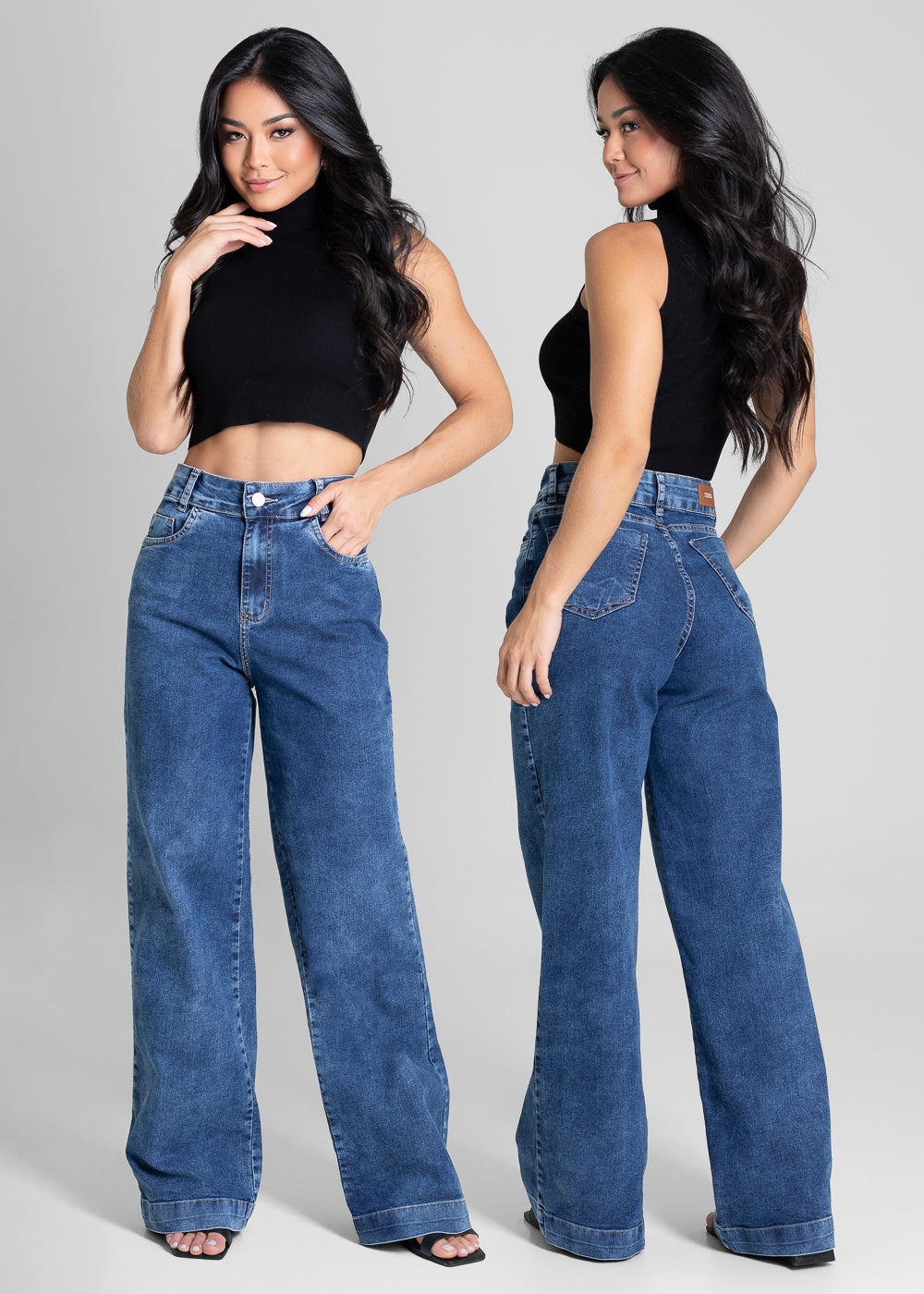 Calça Jeans Sawary Wide Leg - 281344 AZUL