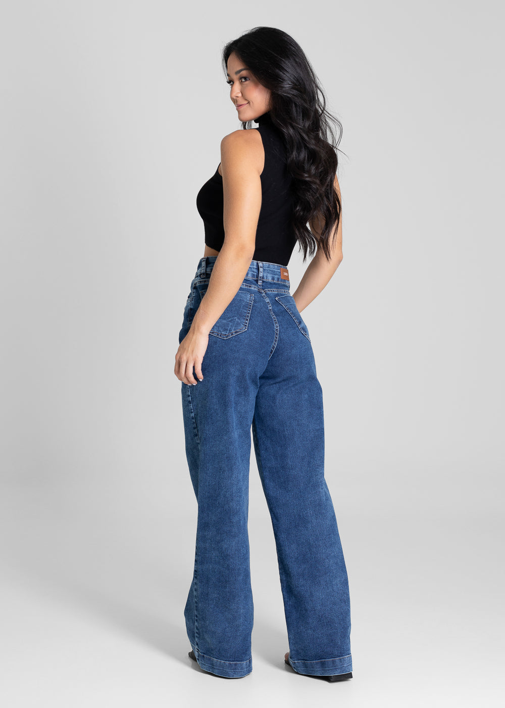 Calça Jeans Sawary Wide Leg - 281344 AZUL