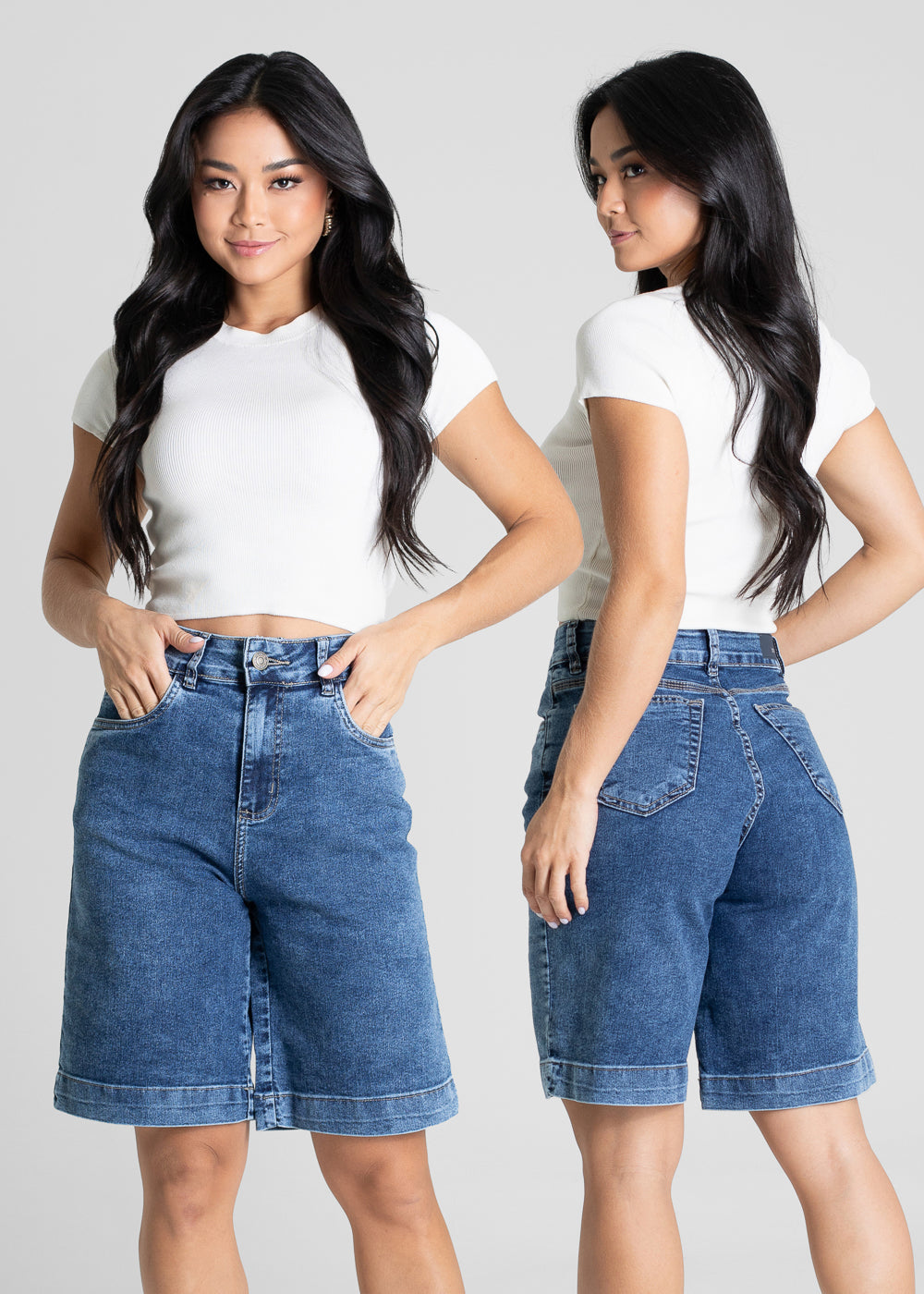 Bermuda Jeans Sawary - 281345 AZUL