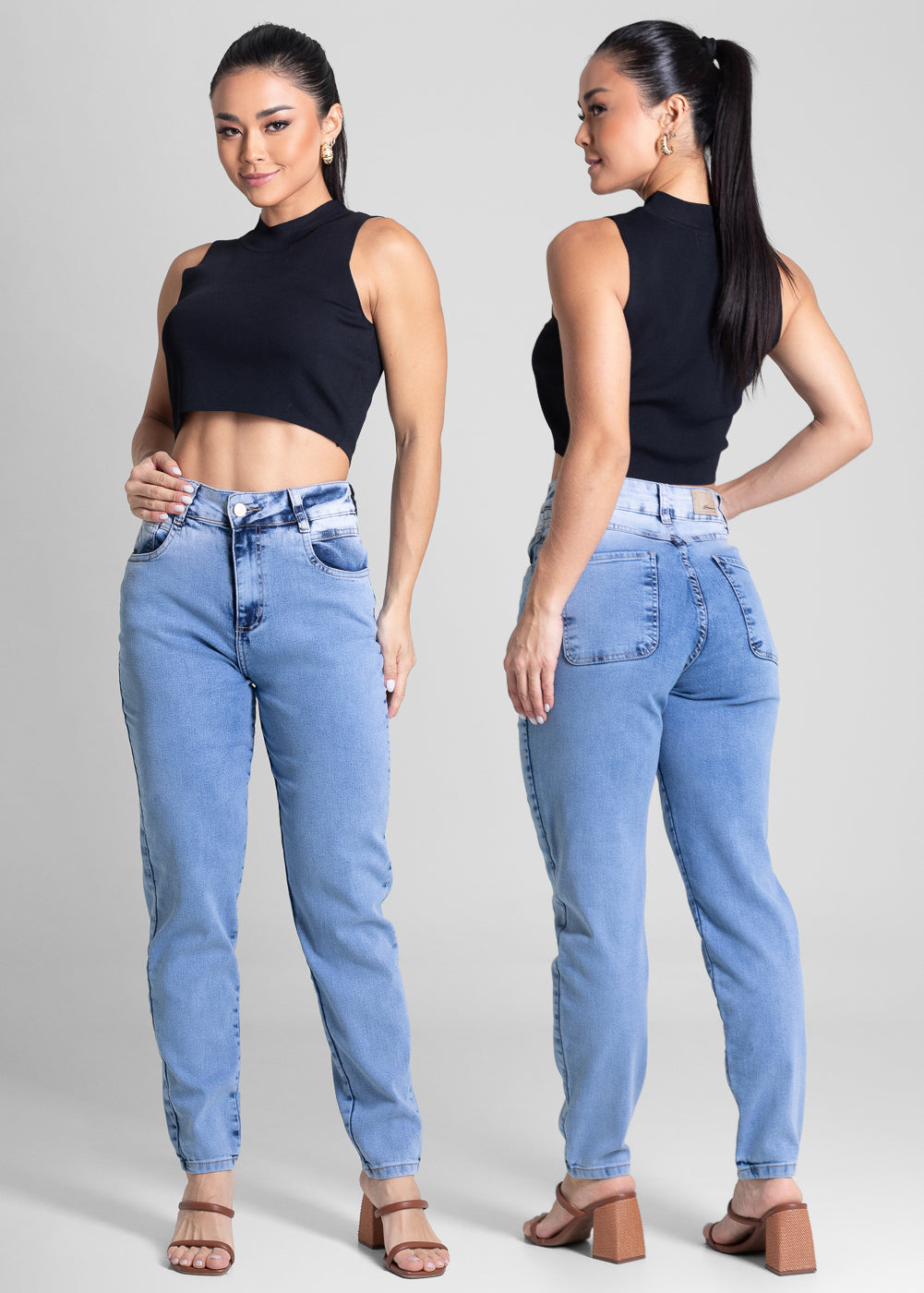 Calça Jeans Sawary Mom - 281346 AZUL
