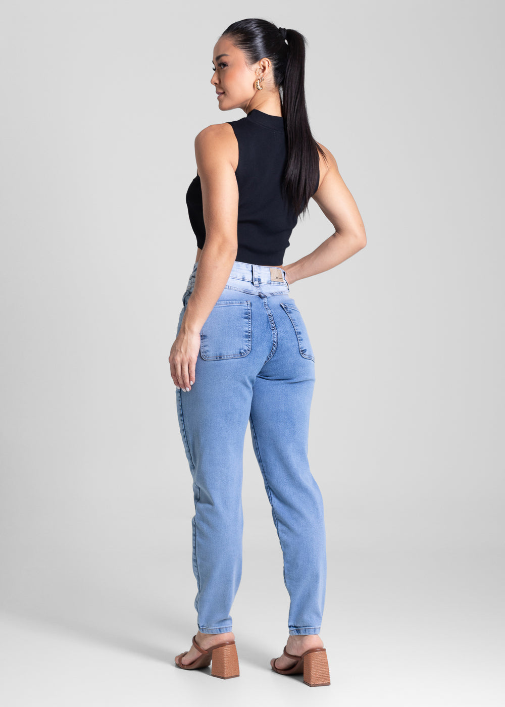 Calça Jeans Sawary Mom - 281346 AZUL