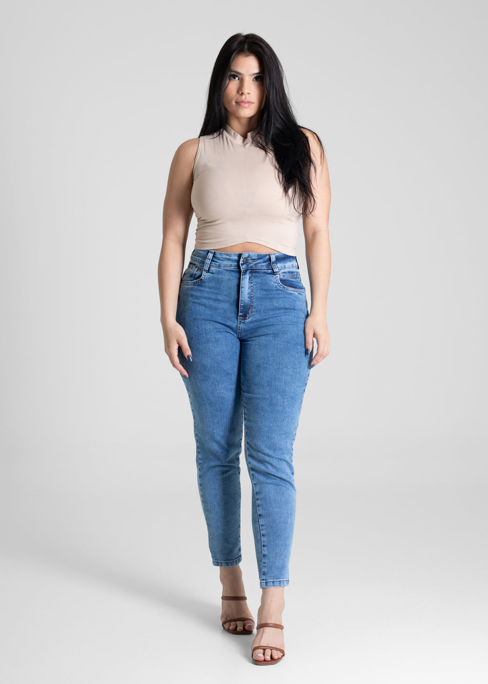Calça Jeans Sawary Mom - 281347 AZUL