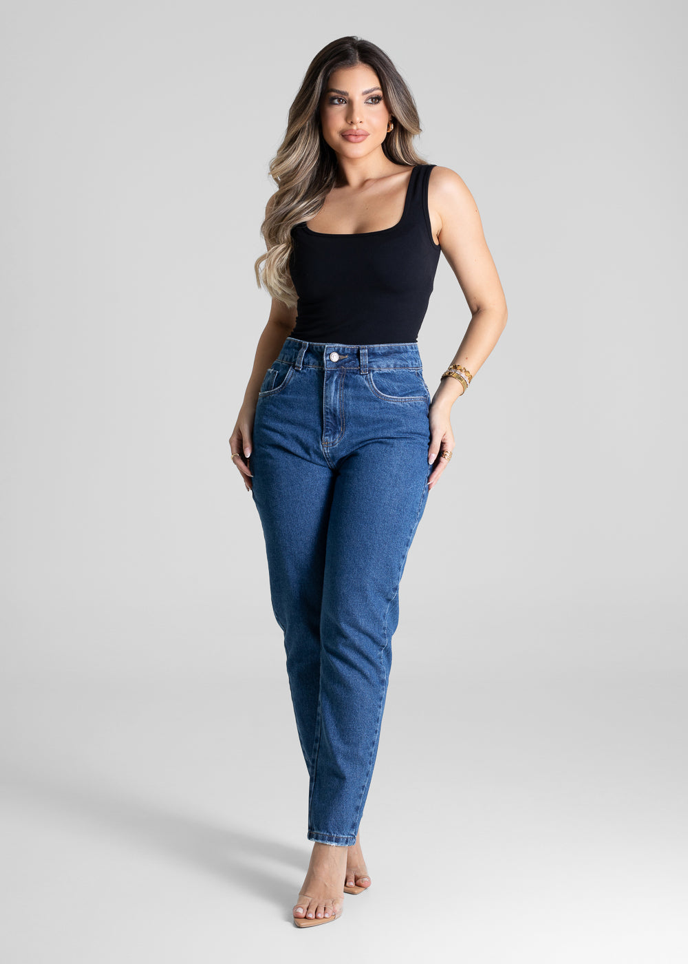 Calça Jeans Sawary Mom - 281348 AZUL