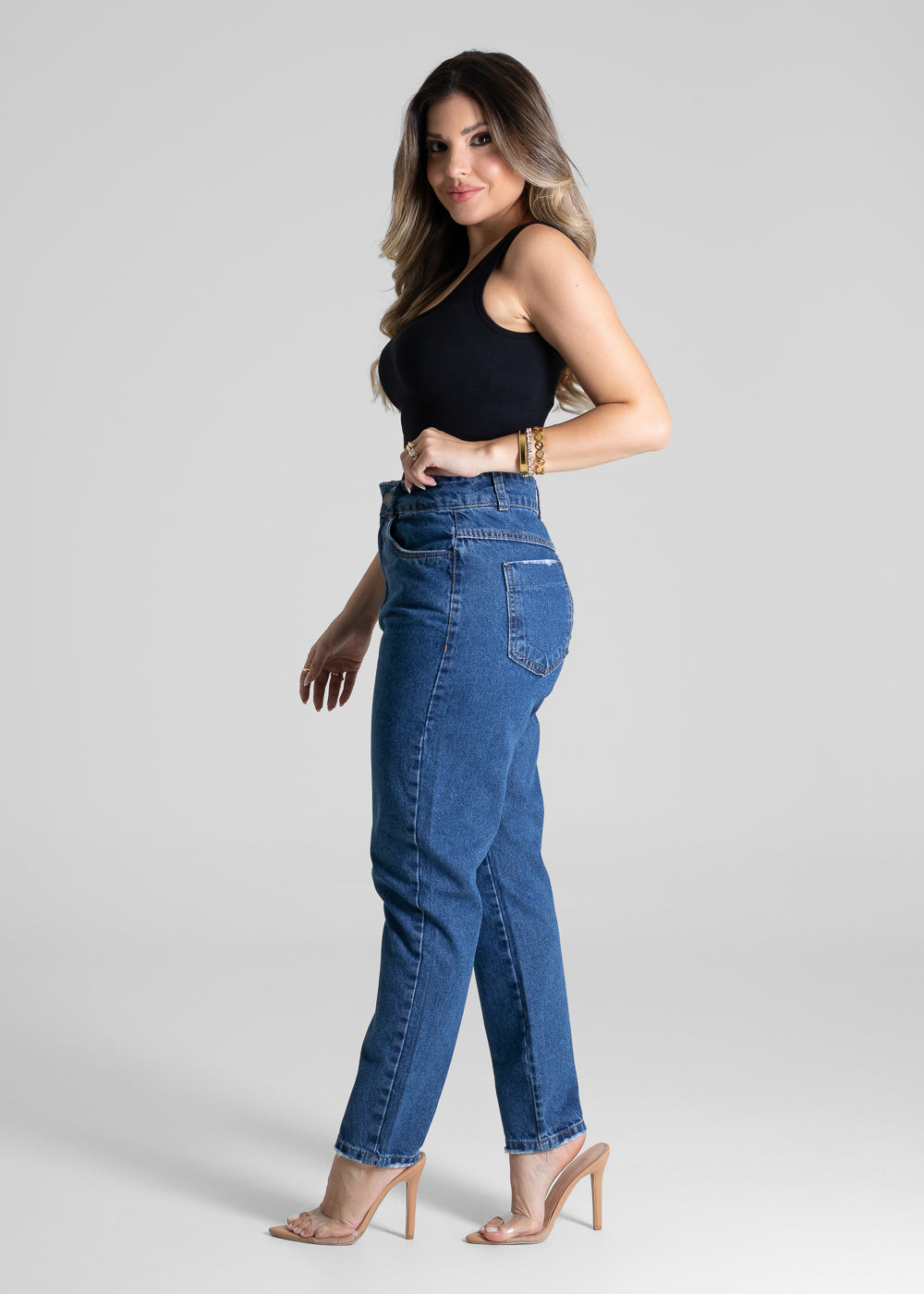 Calça Jeans Sawary Mom - 281348 AZUL
