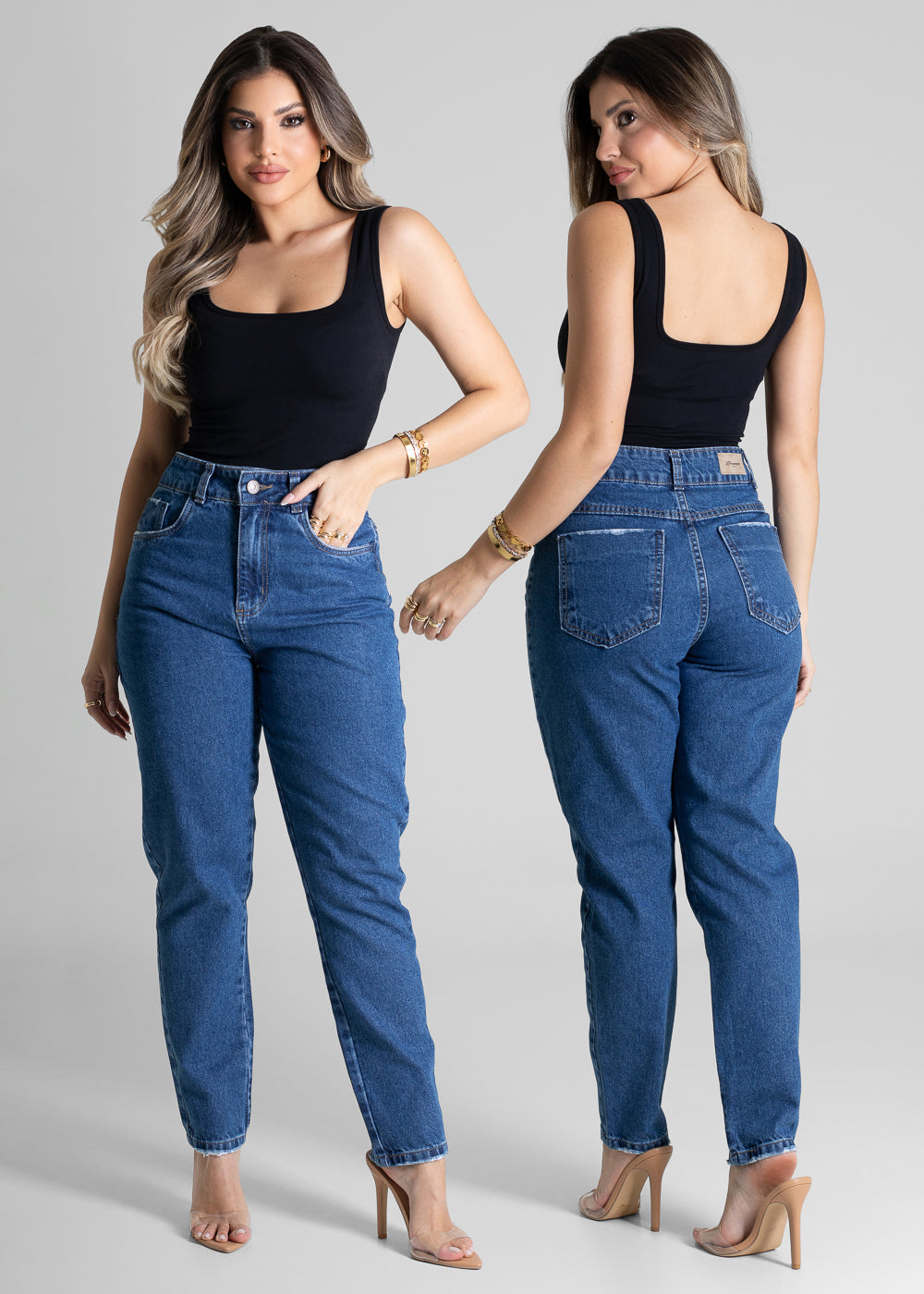 Calça Jeans Sawary Mom - 281348 AZUL
