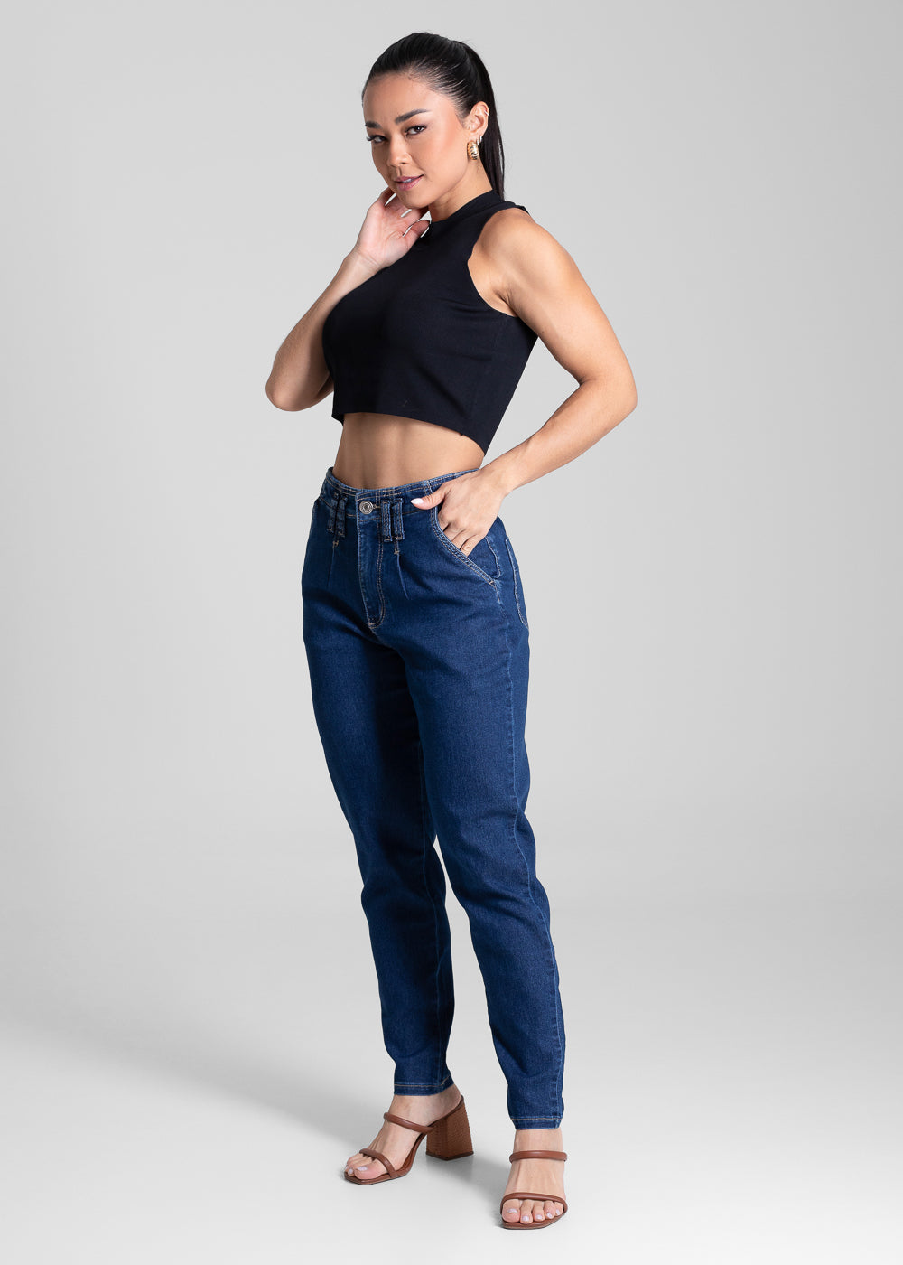 Calça Jeans Sawary Mom - 281356 AZUL